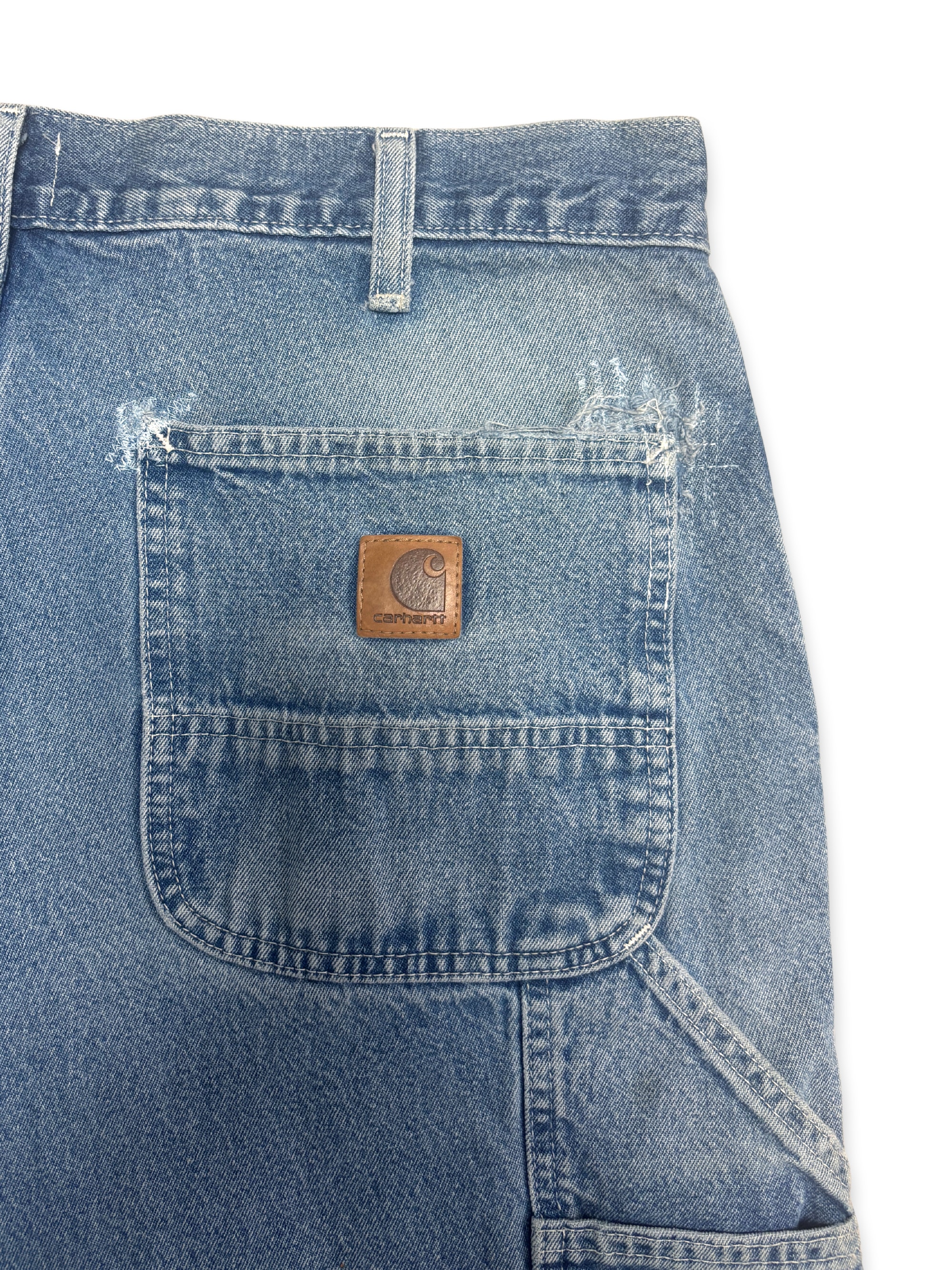 Vtg Carhartt Boro Sashiko Distressed Shorts . 021 (36")