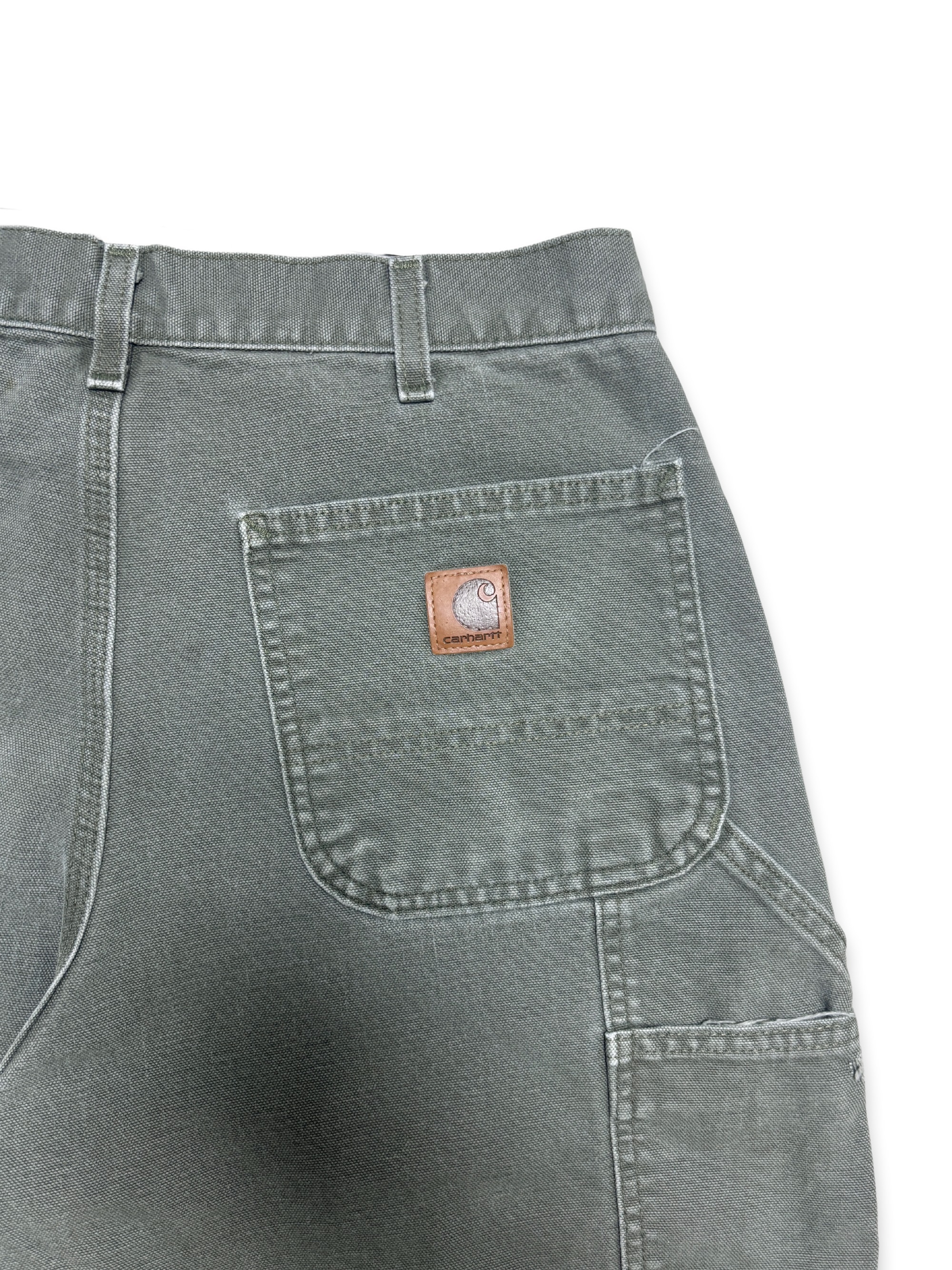 Vtg Carhartt Boro Sashiko Distressed Shorts . 028 (33")