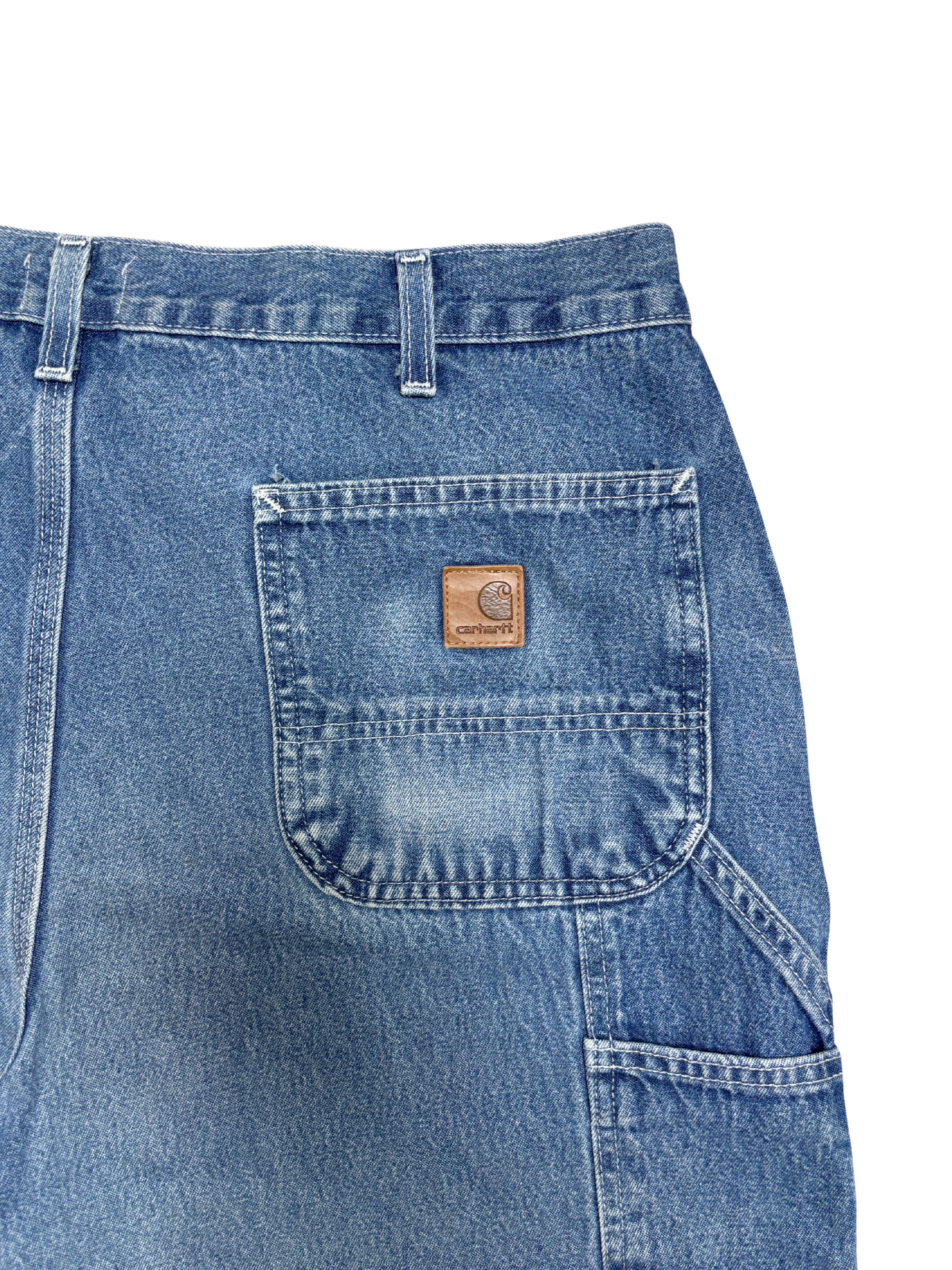 Vtg Carhartt Boro Sashiko Distressed Shorts . 032 (38")