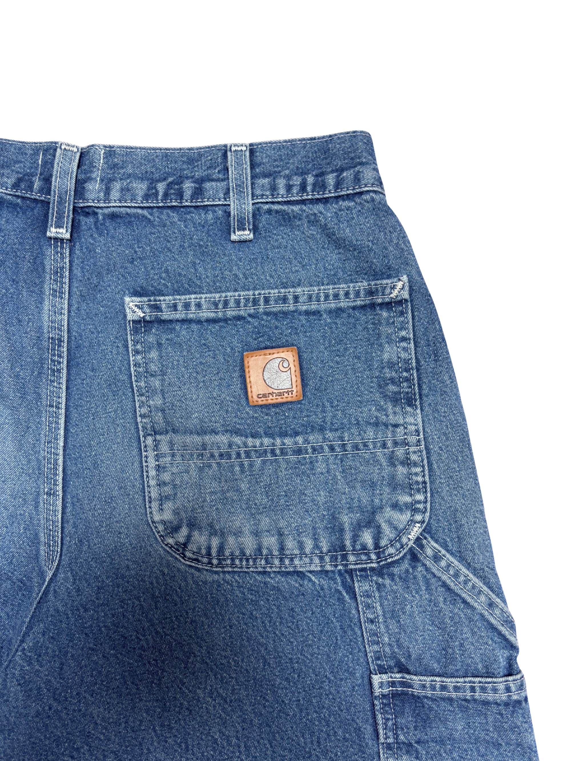 Vtg Carhartt Boro Sashiko Distressed Shorts . 033 (33")
