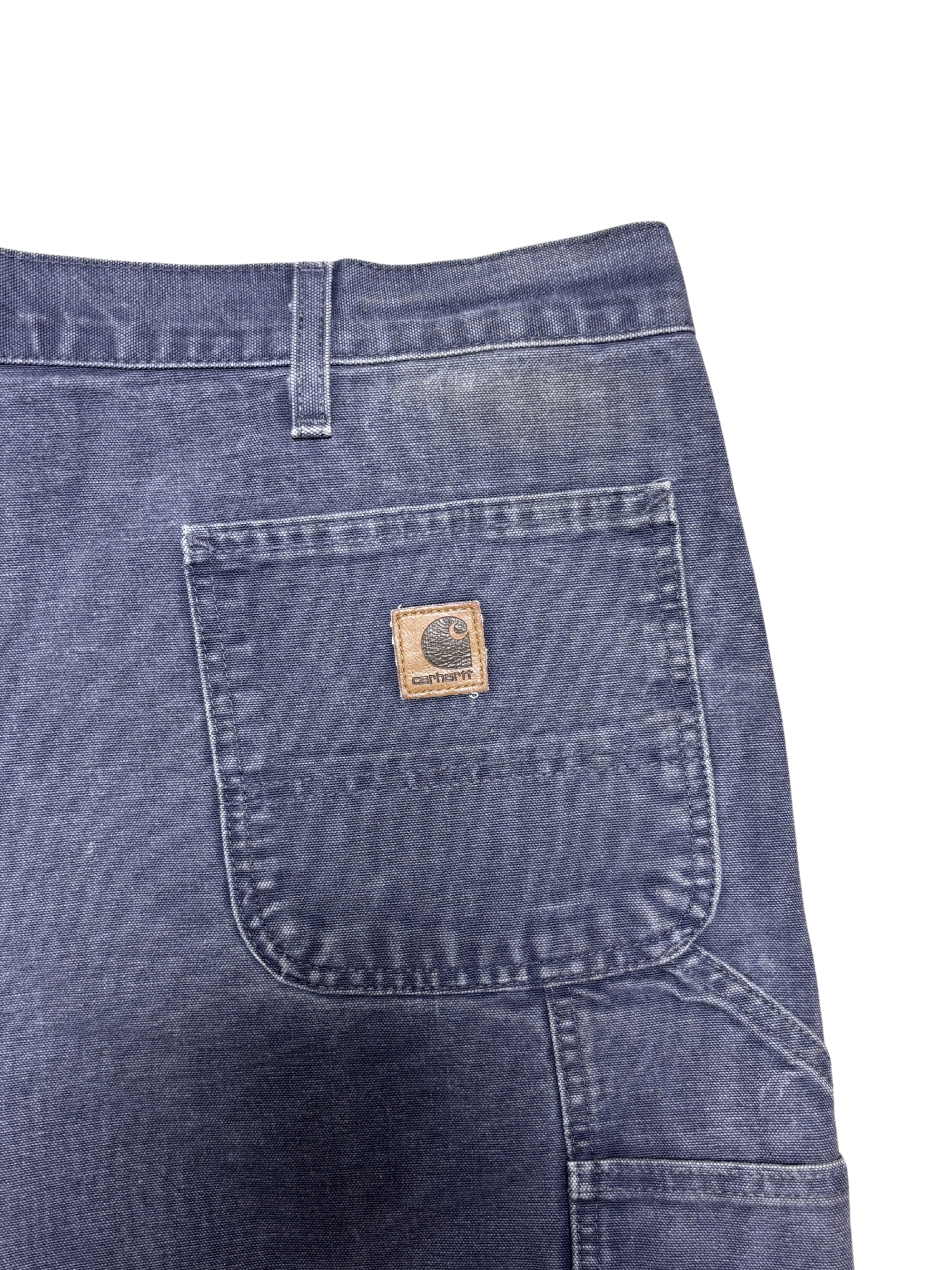 Vtg Carhartt Boro Sashiko Distressed Shorts . 034 (40")
