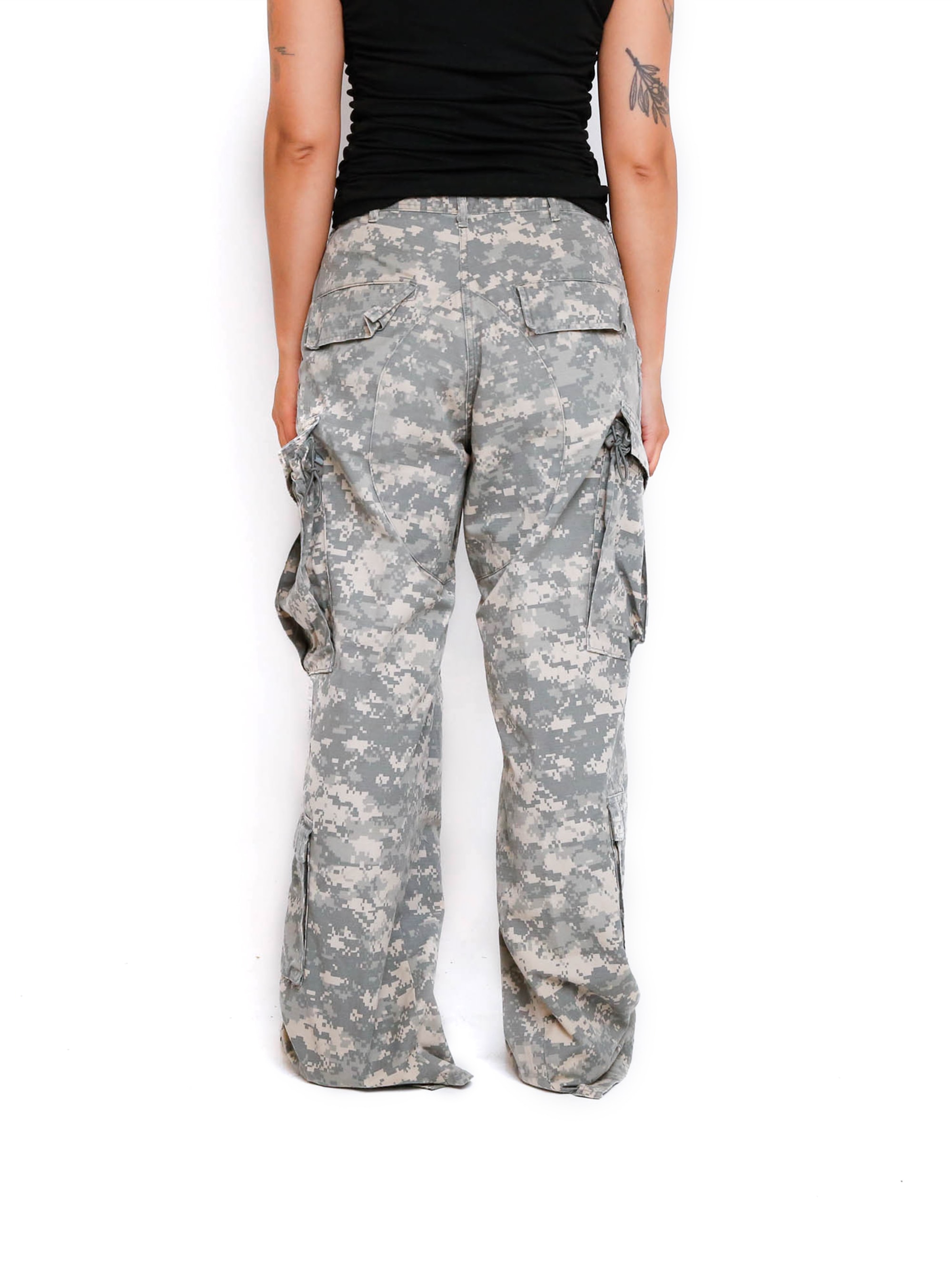 ACU Camo BDU Wide Flare Pants