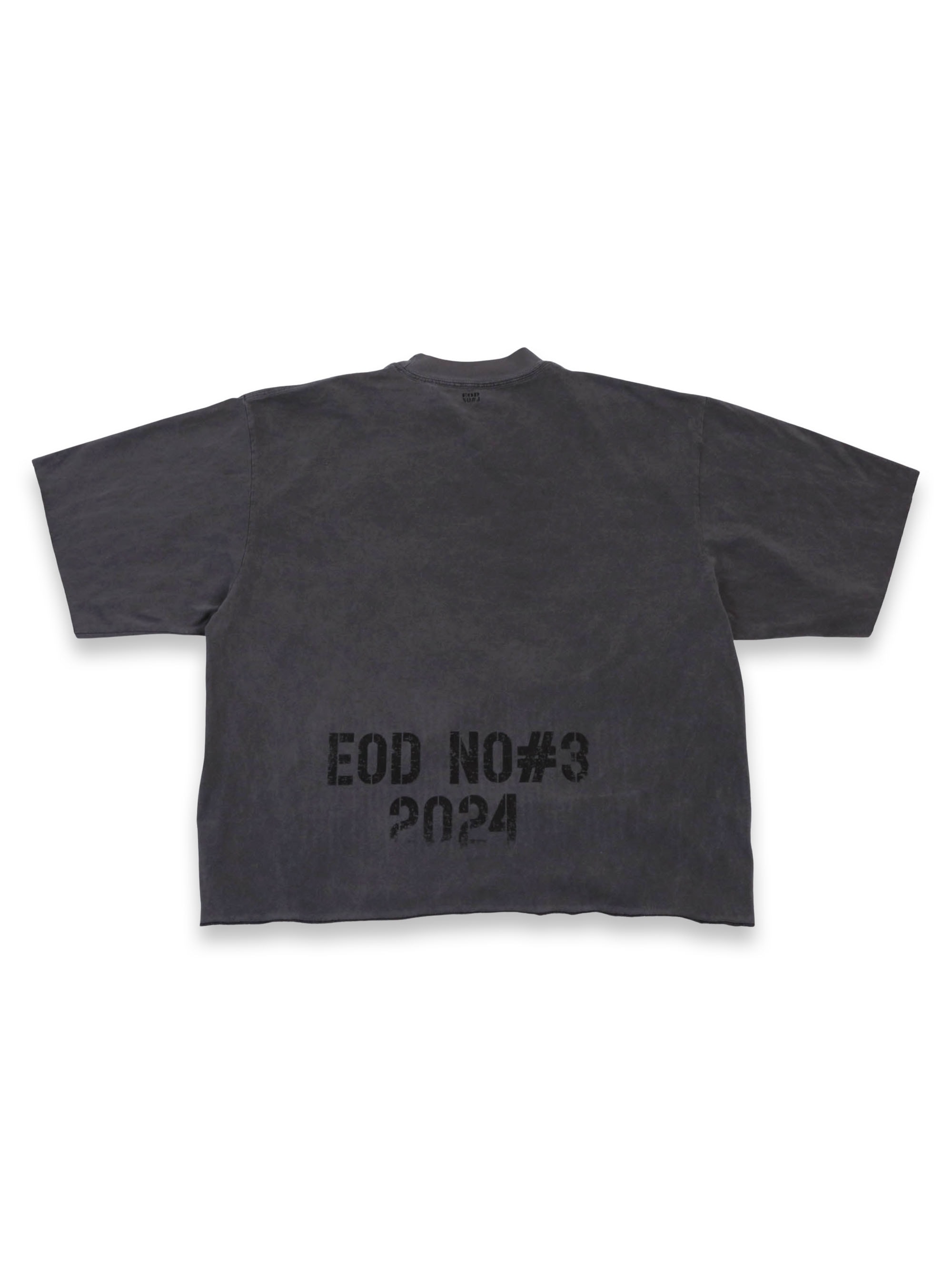 Washed Heavy Cropped Tee (Black)
