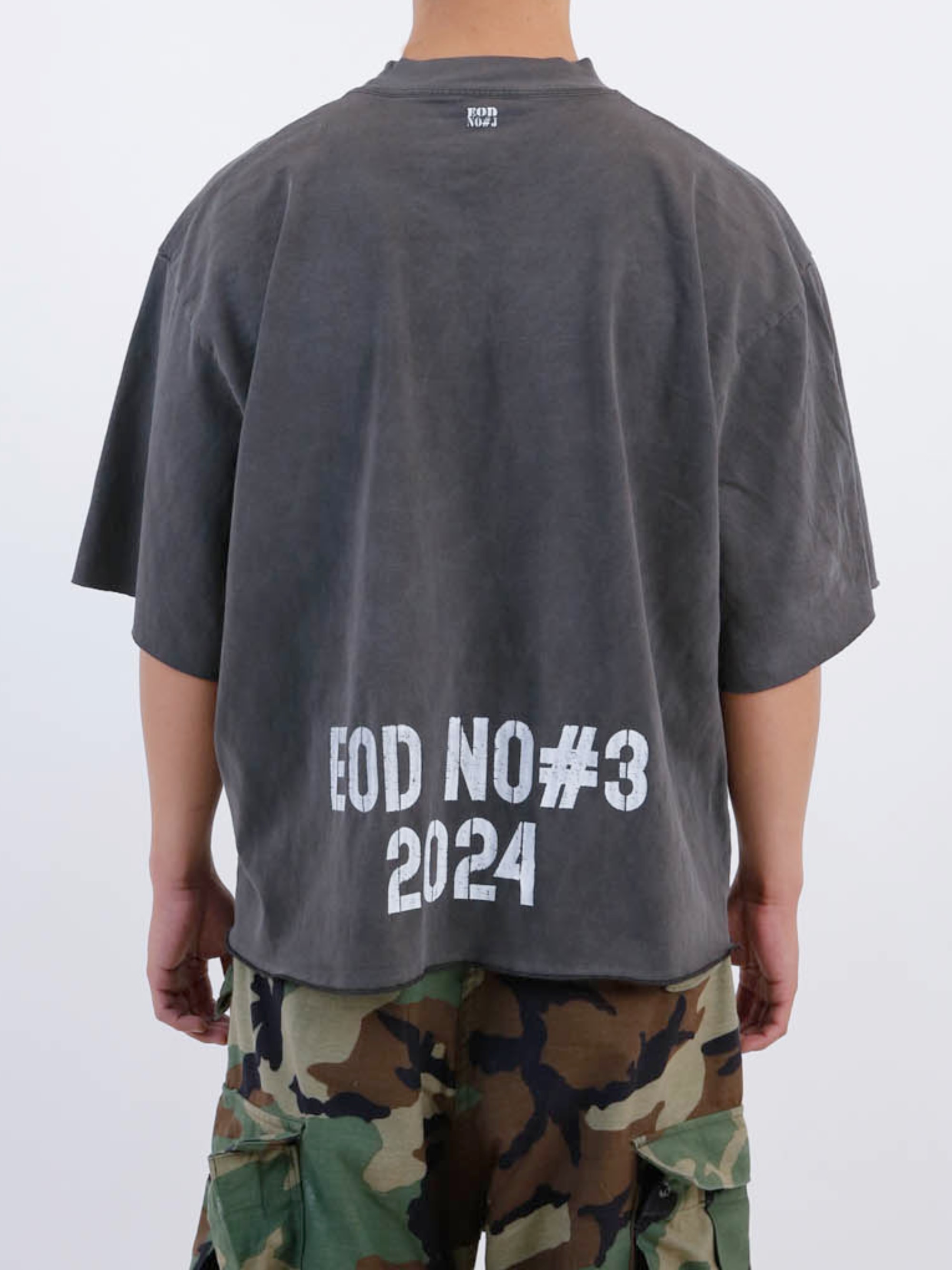 Washed Heavy Cropped Tee (White)