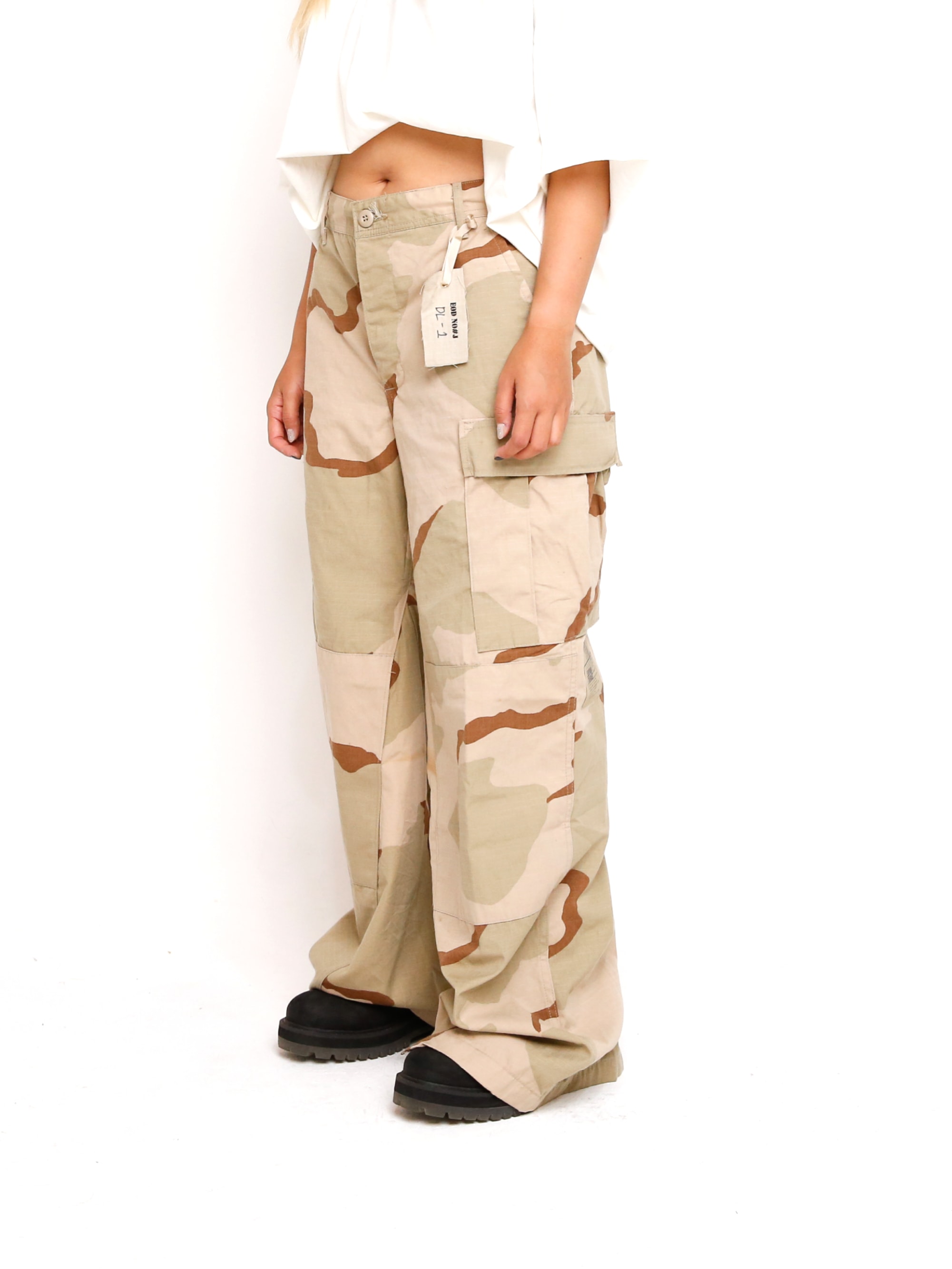 Desert Camo BDU Wide Flare Pants