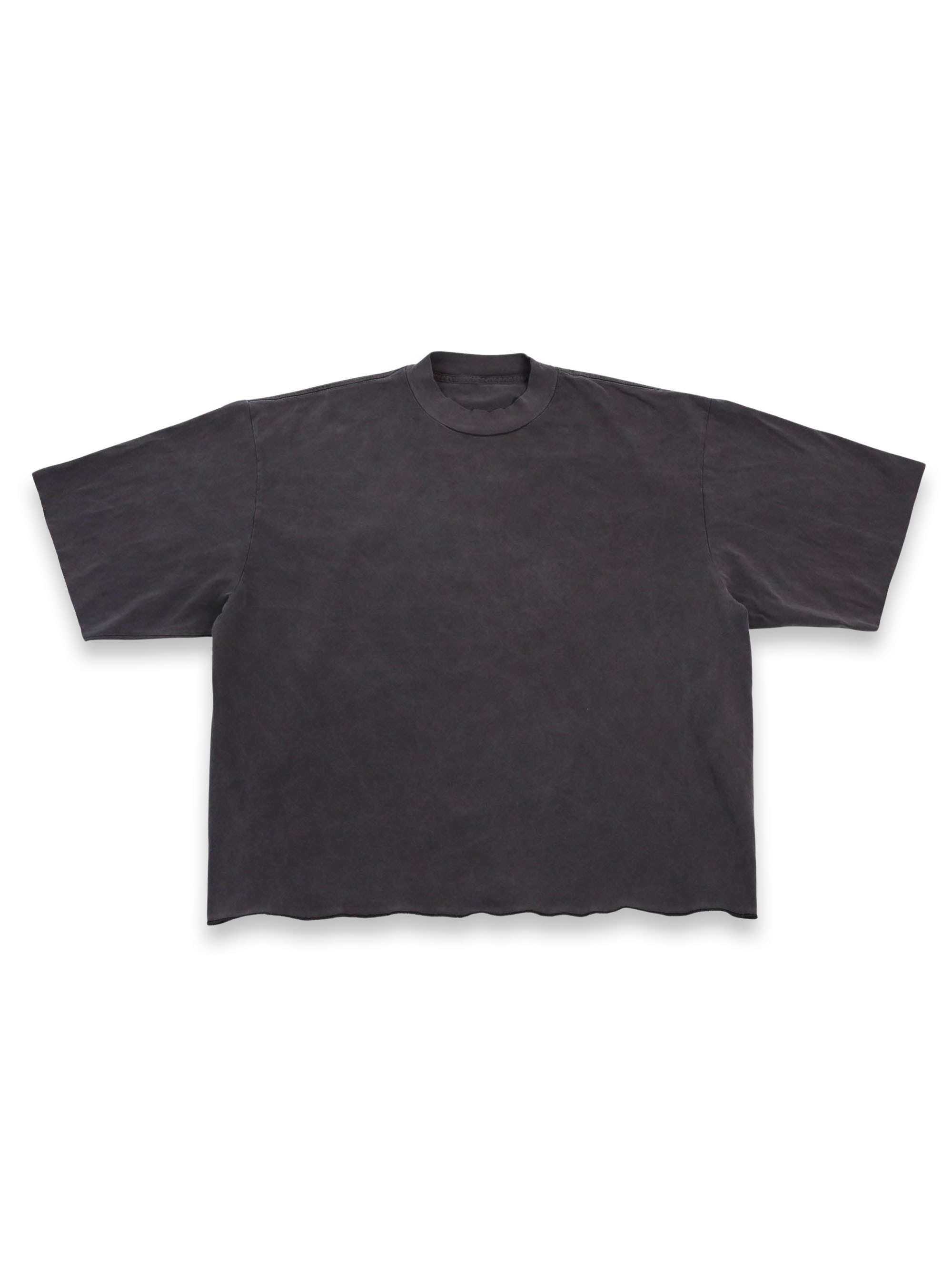 Washed Heavy Cropped Tee (Black)