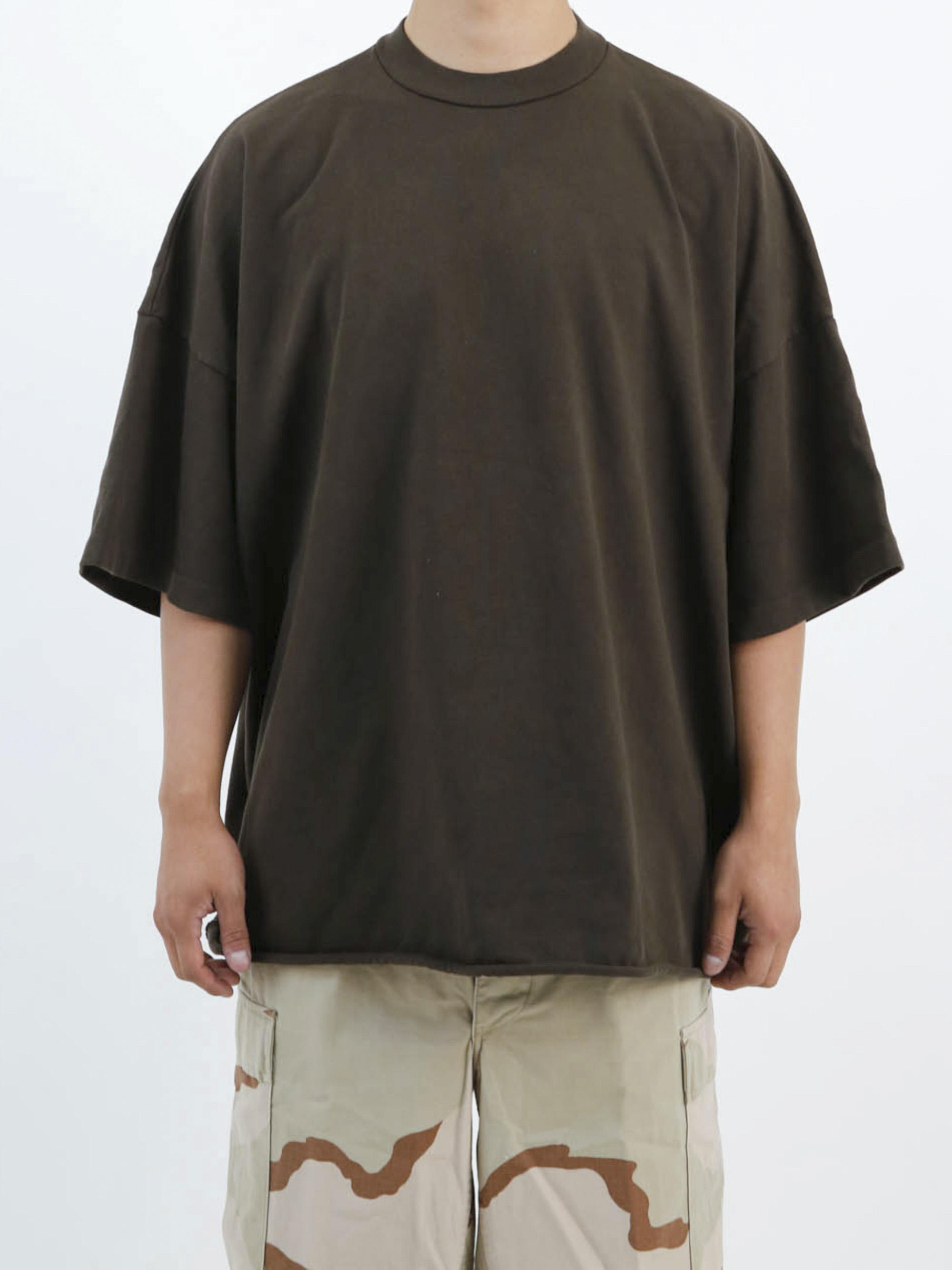 Oversized Heavy rib Tee (Military Green)