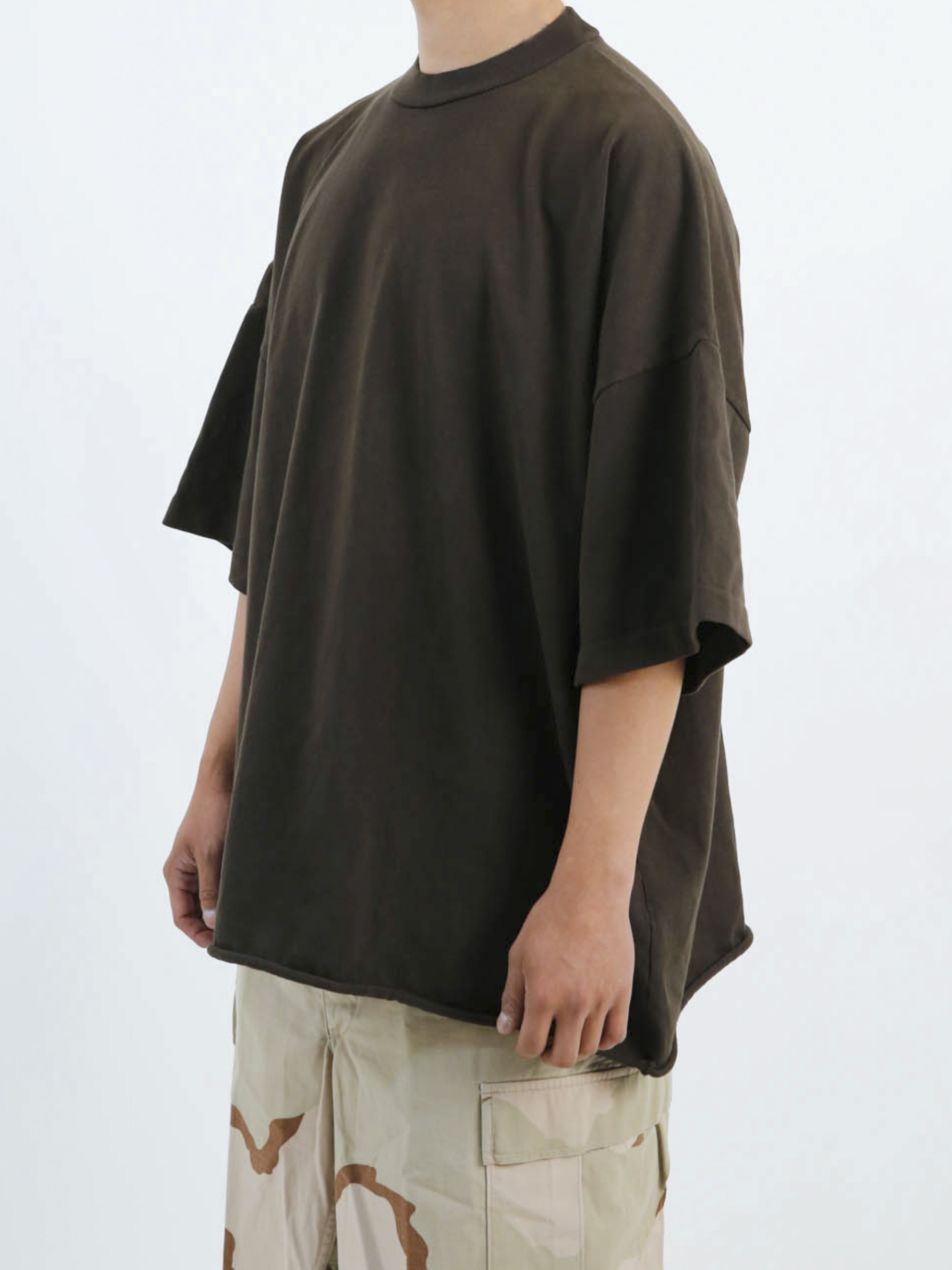 Oversized Heavy rib Tee (Military Green)