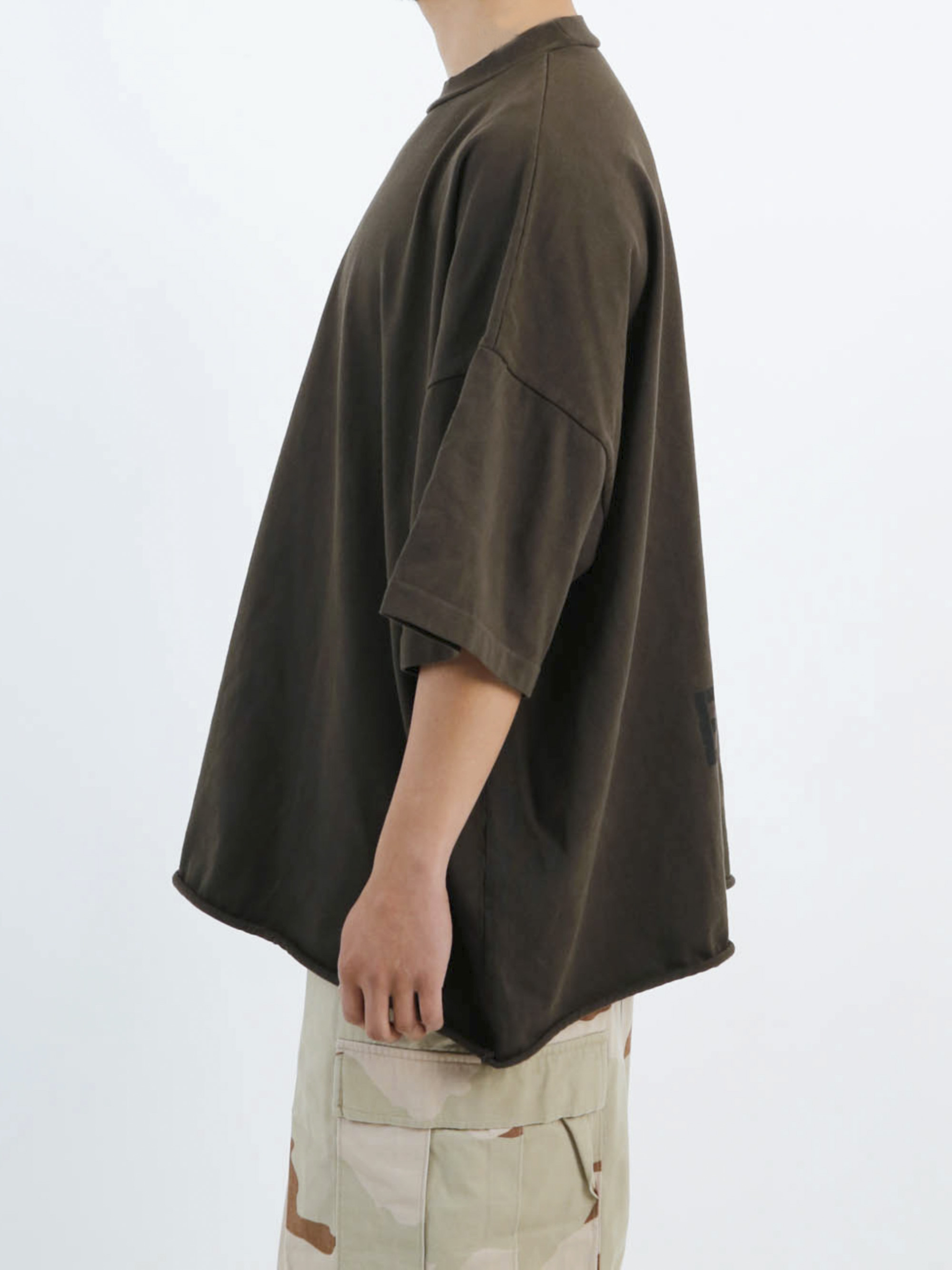 Oversized Heavy rib Tee (Military Green)