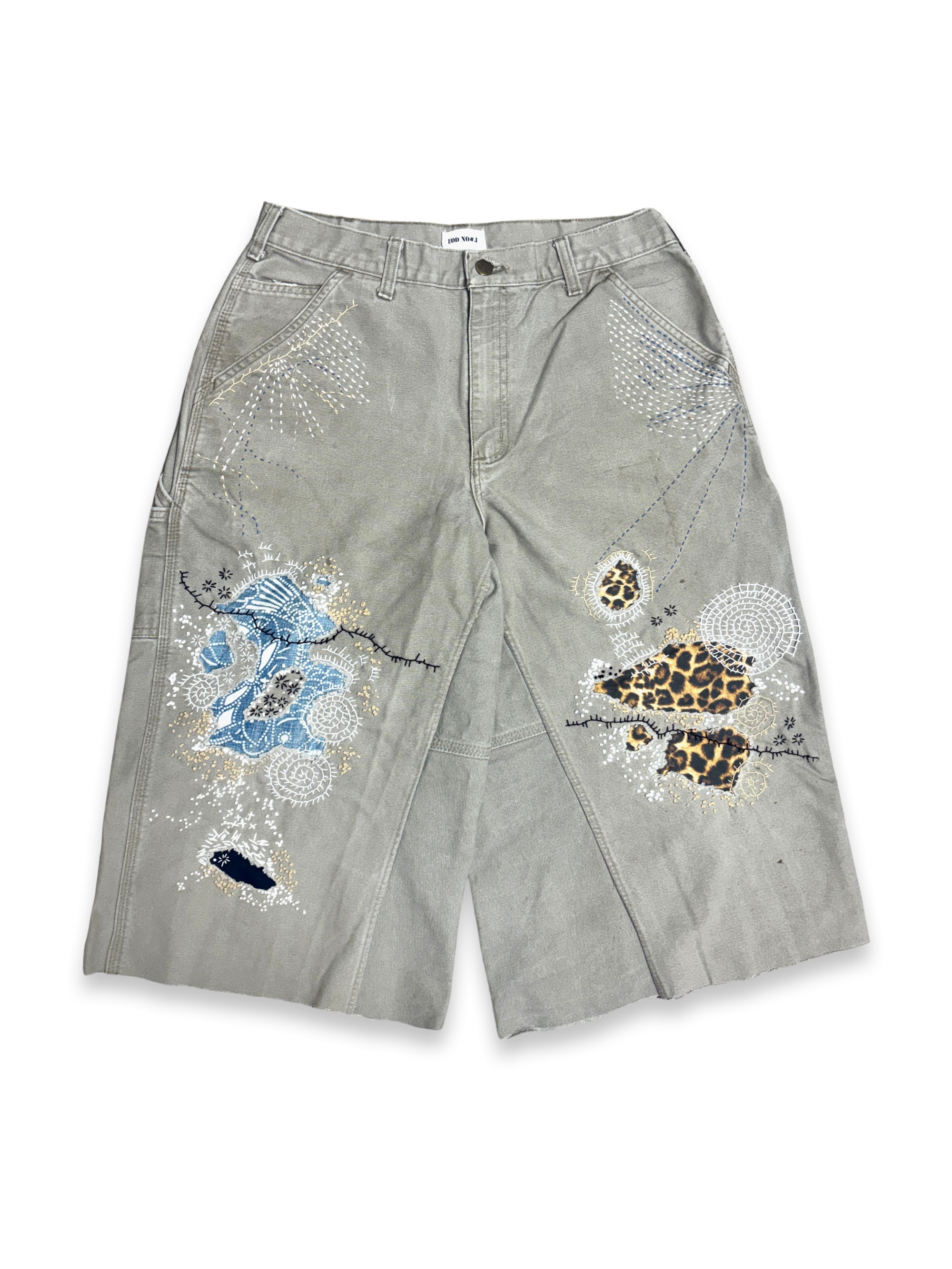 Vtg Carhartt Boro Sashiko Distressed Shorts . 008