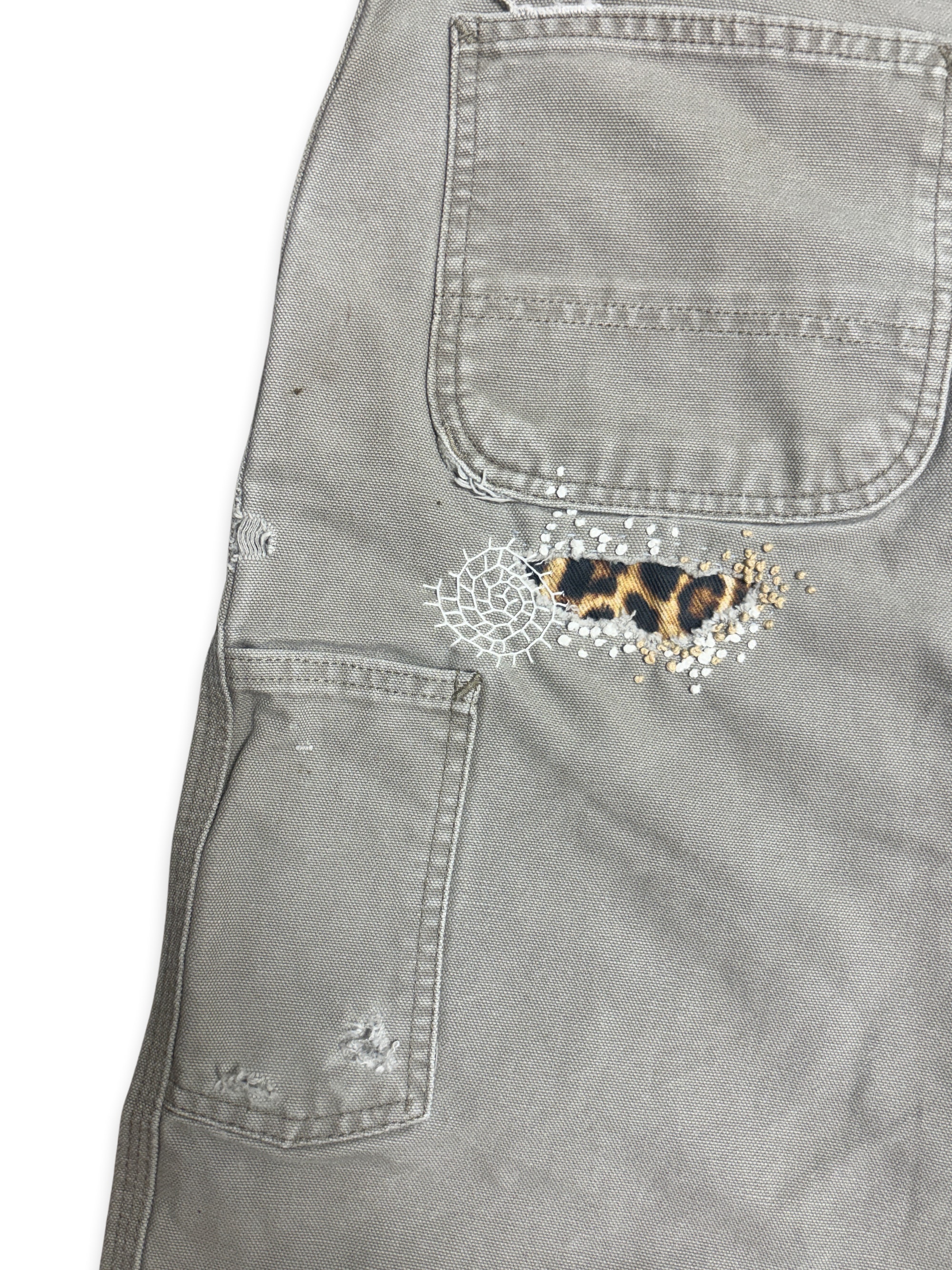 Vtg Carhartt Boro Sashiko Distressed Shorts . 008