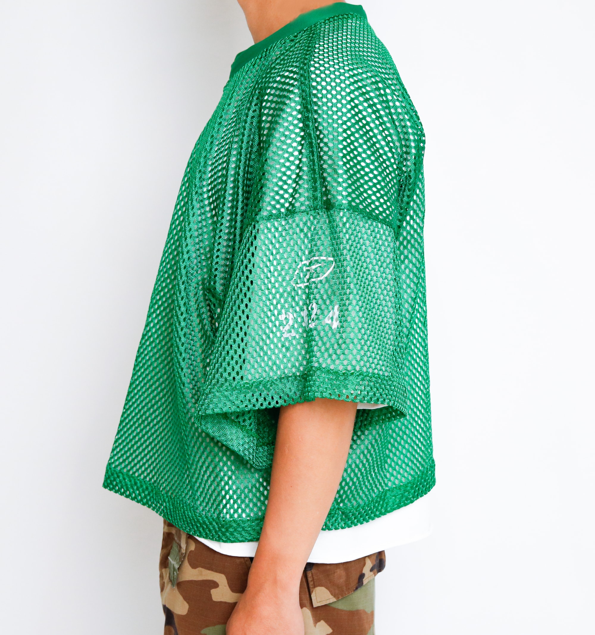 Cropped Mesh Jersey
