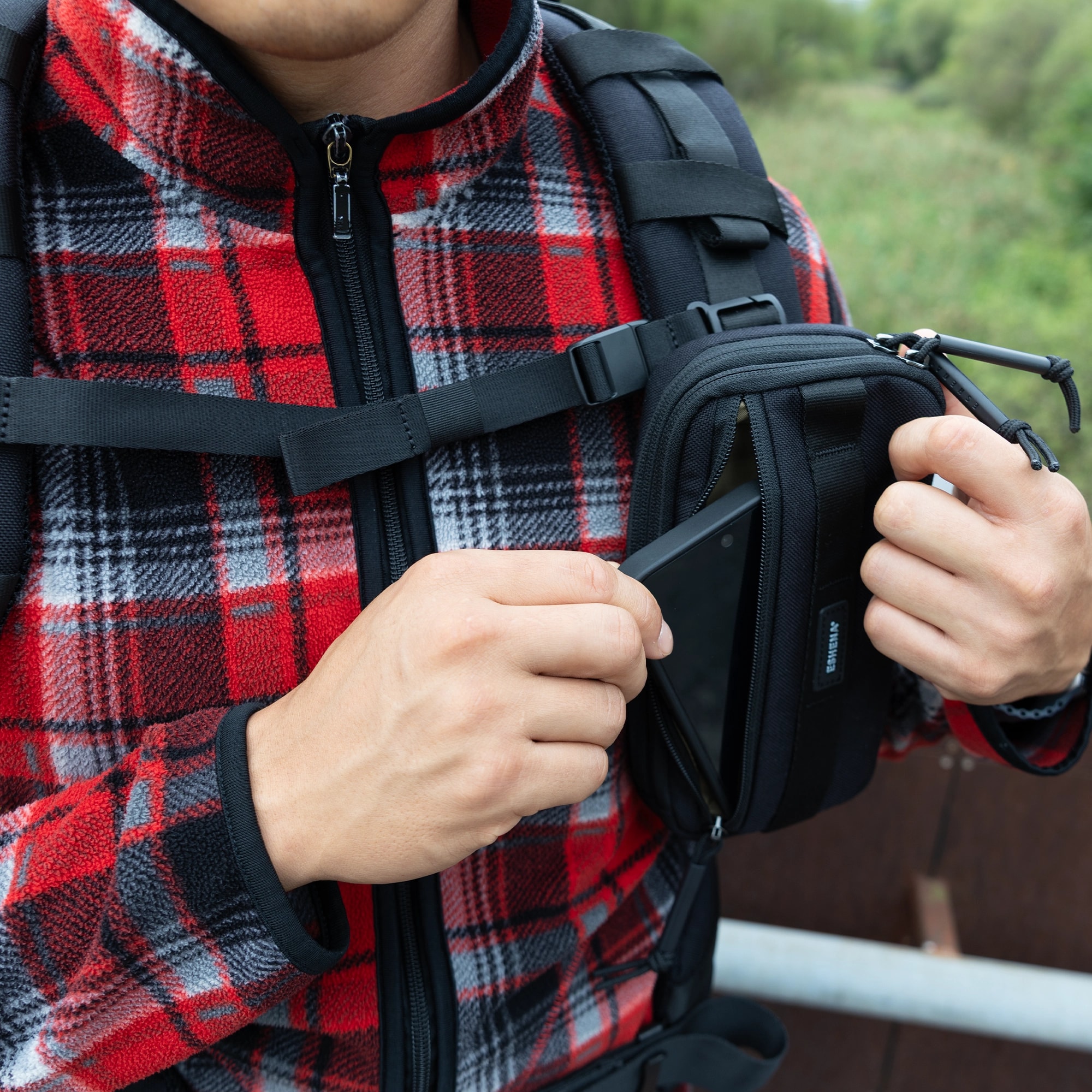 스냅집 파우치 1000D Cordura® BK