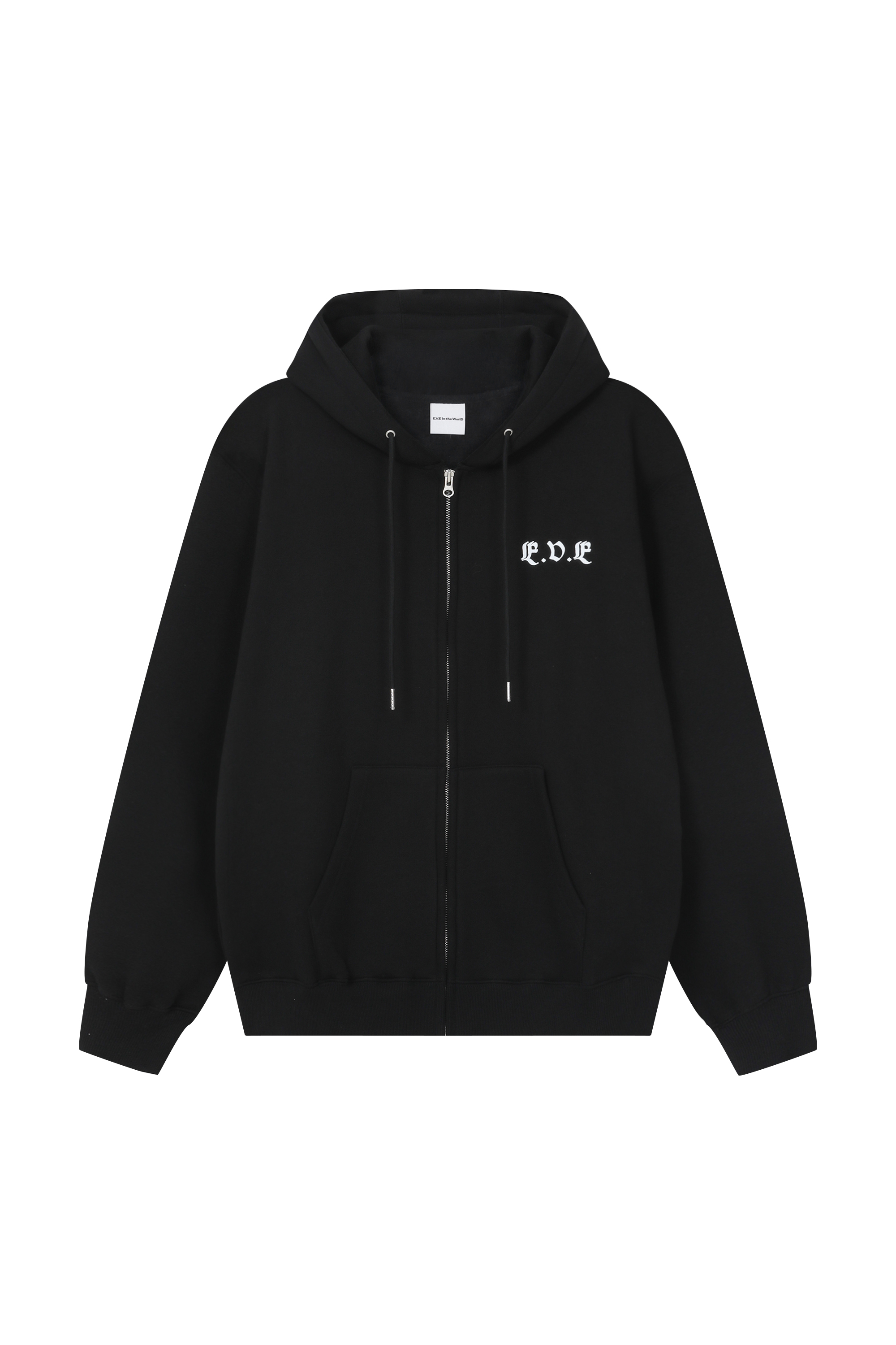 FOSSIL SNAKE ZIP HOODIE BLACK