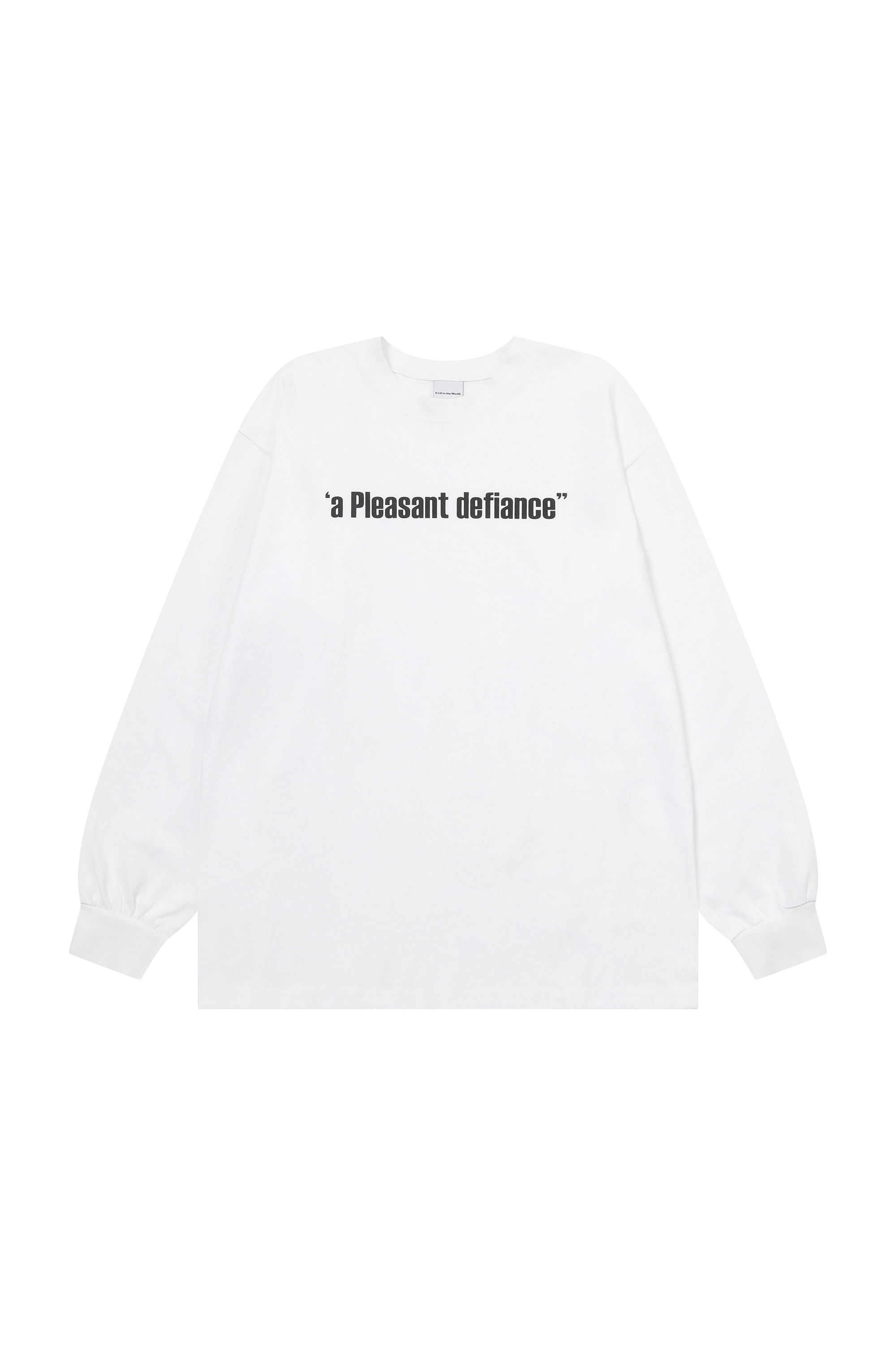 TAGLINE LONGSLEEVE WHITE