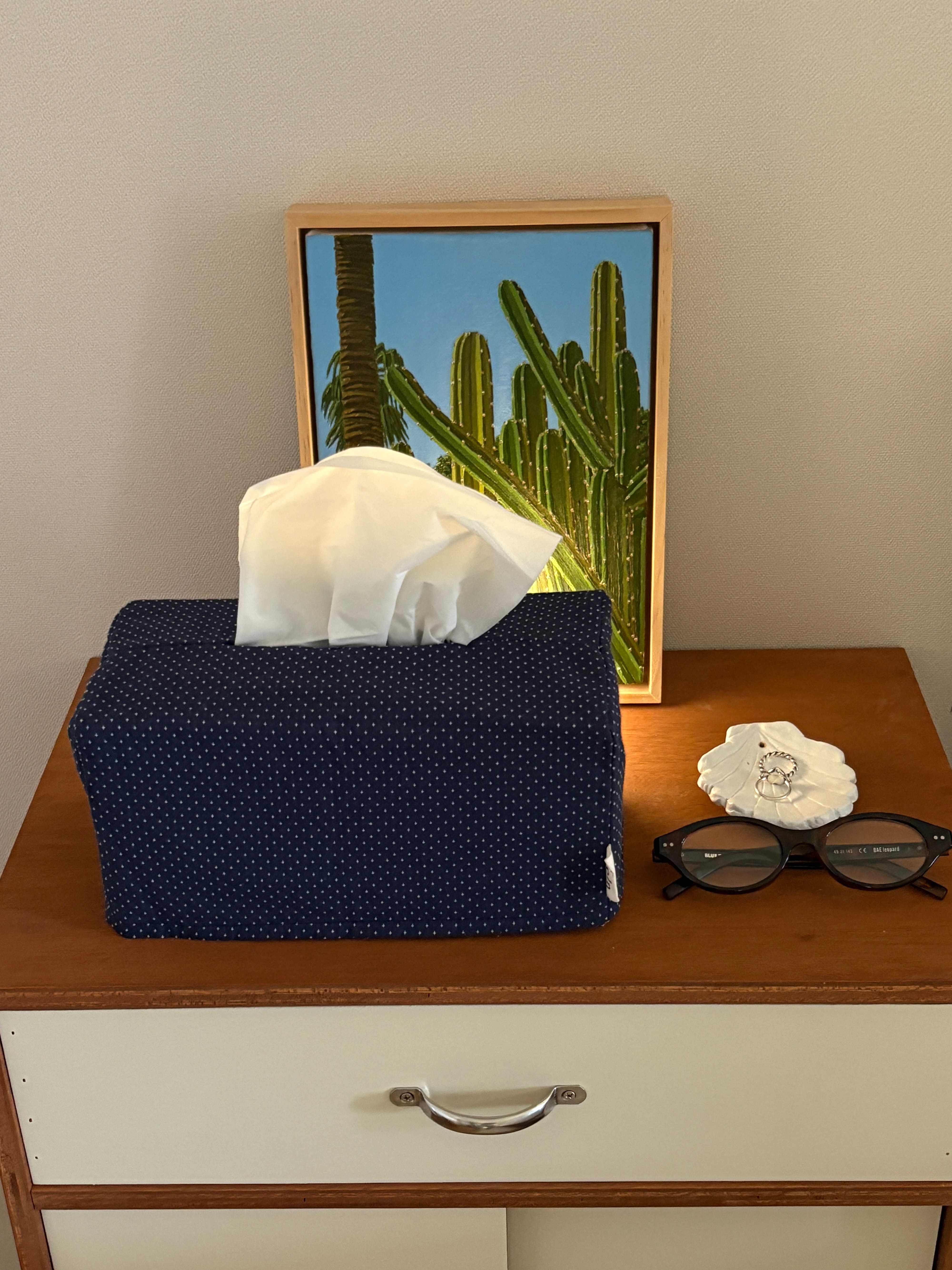 midnight tissue case / indigo