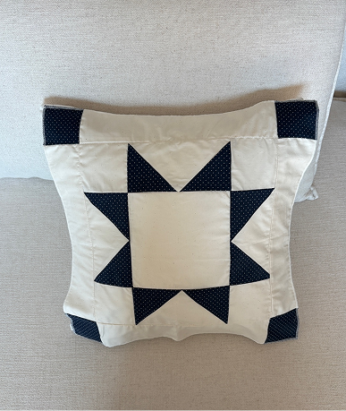 snug patchwork cushion cover