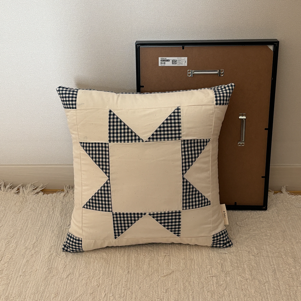 snug patchwork cushion cover