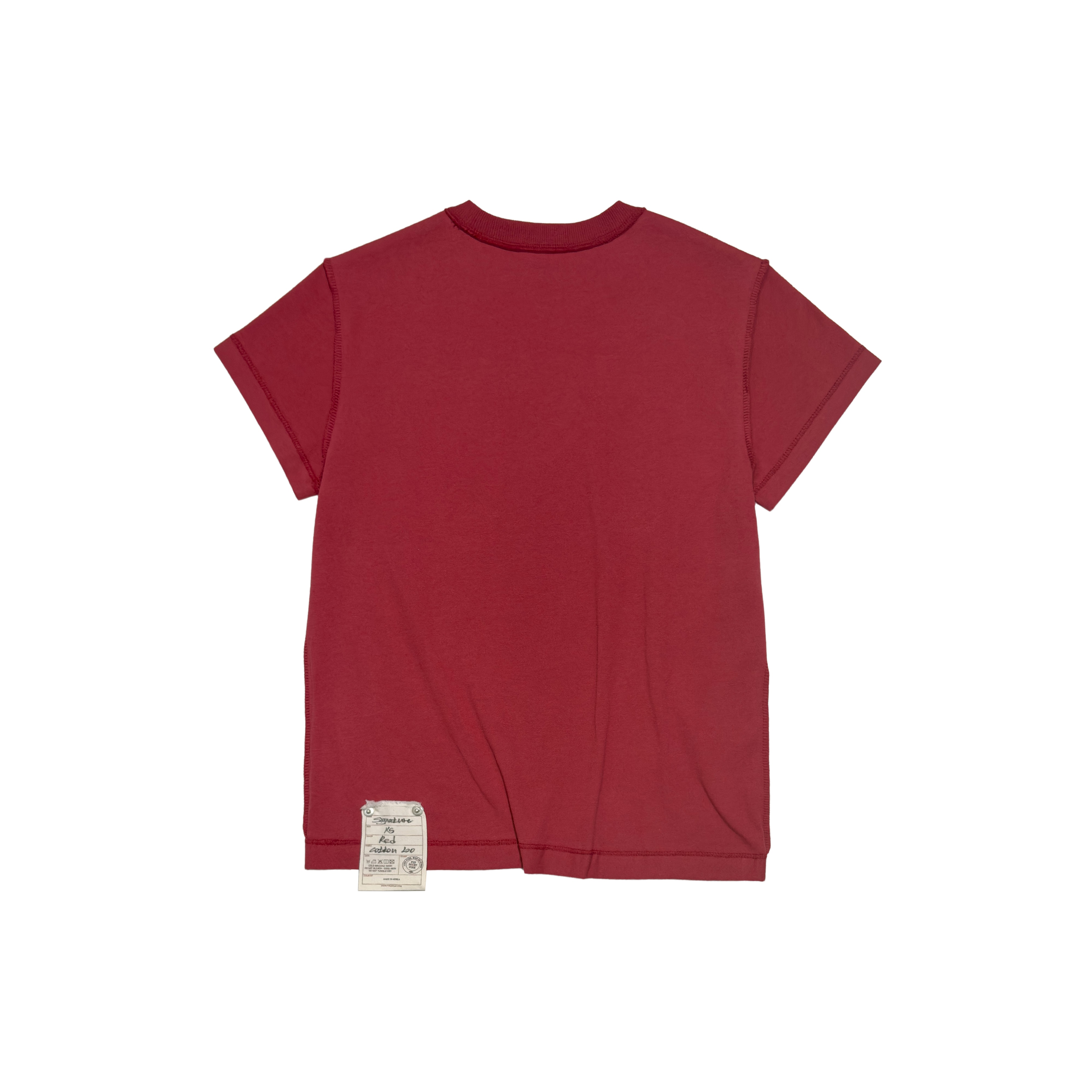 Signature overlock (pompeian red)