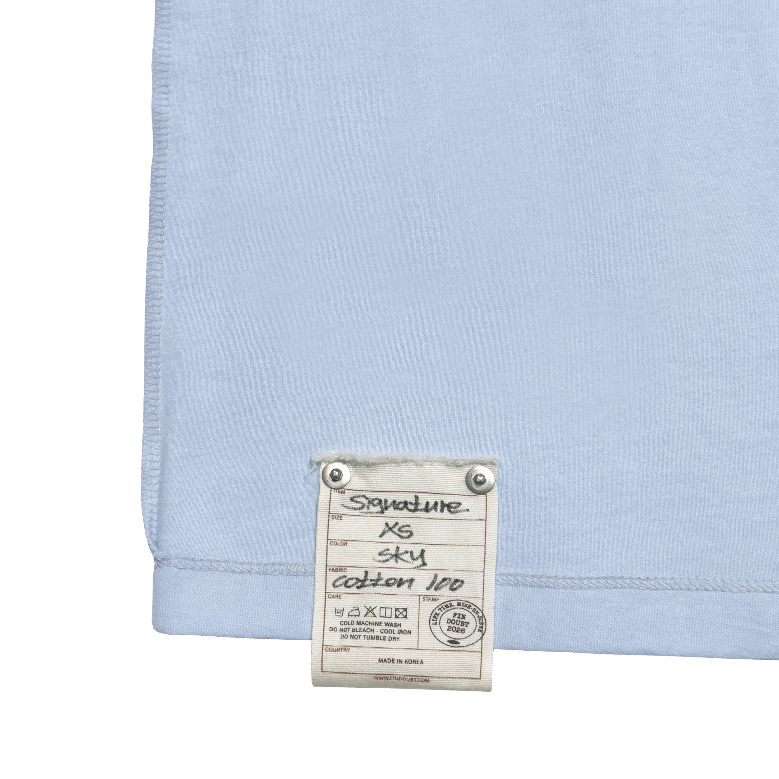 Signature overlock (sky blue)