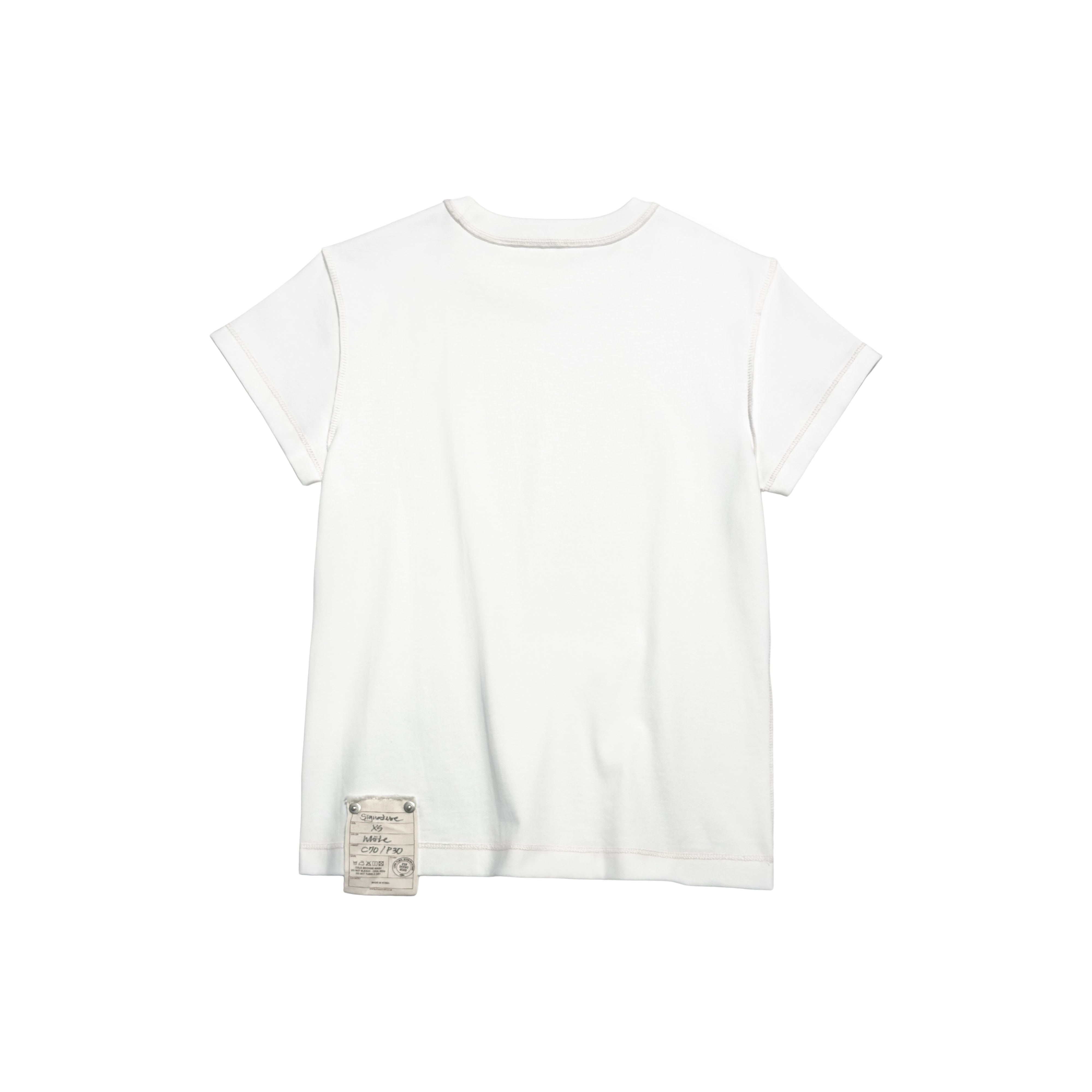 Signature overlock (white)