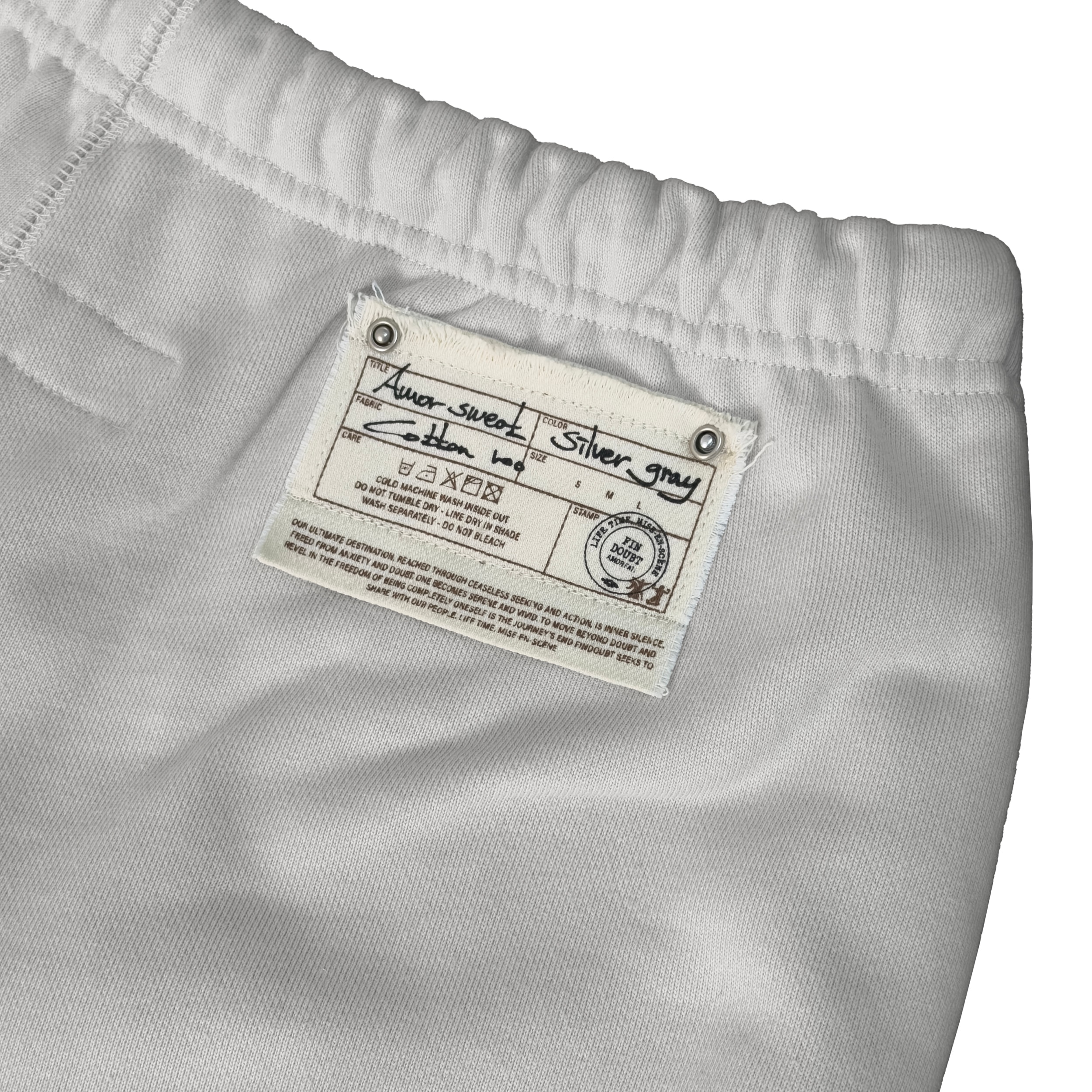 Amor sweat pants (silver gray)