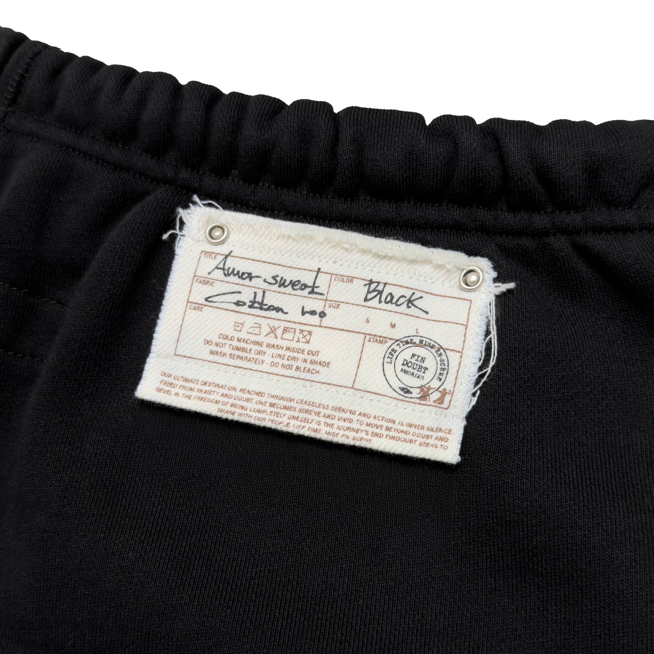 Amor sweat pants (black)