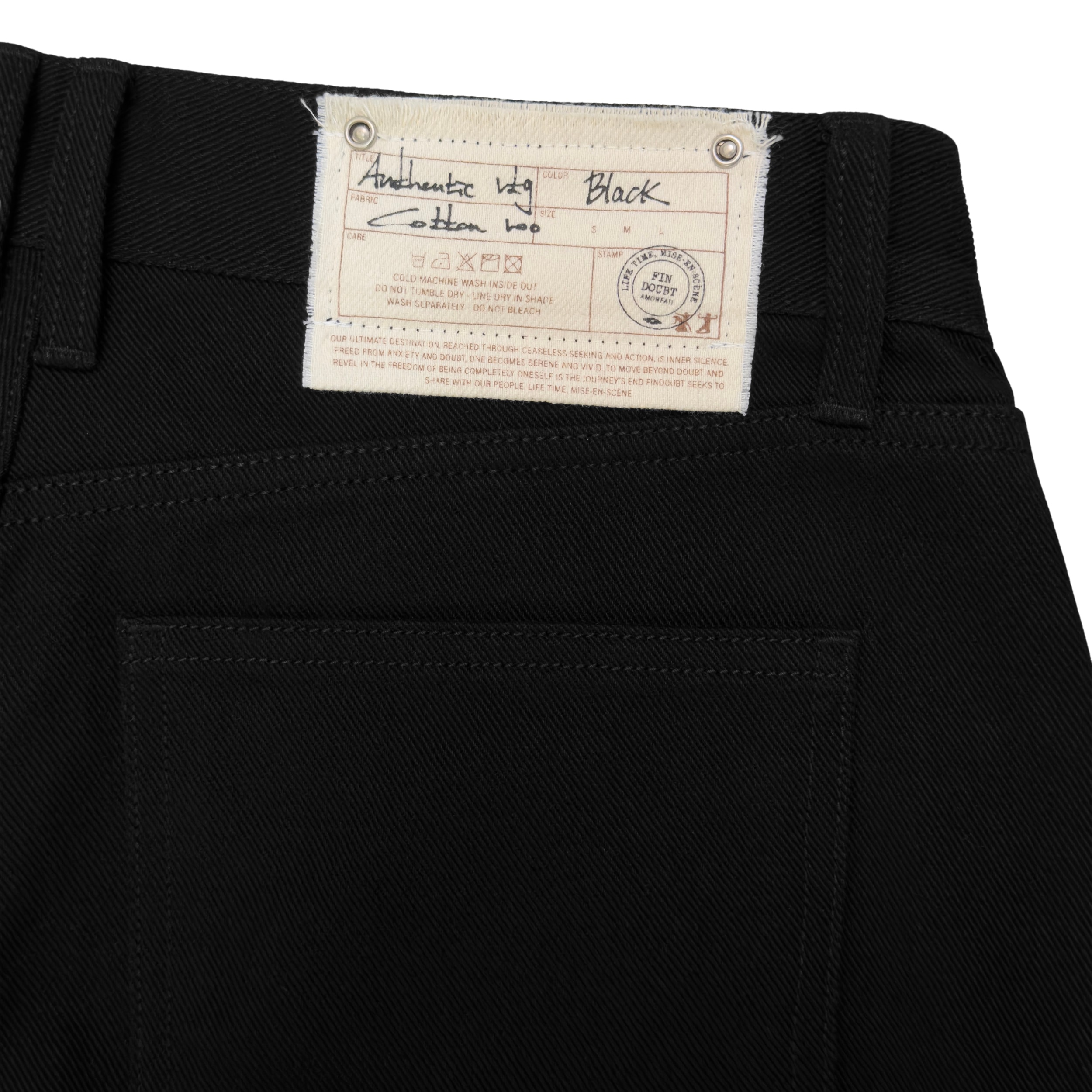 Authentic VTG denim pants (black)