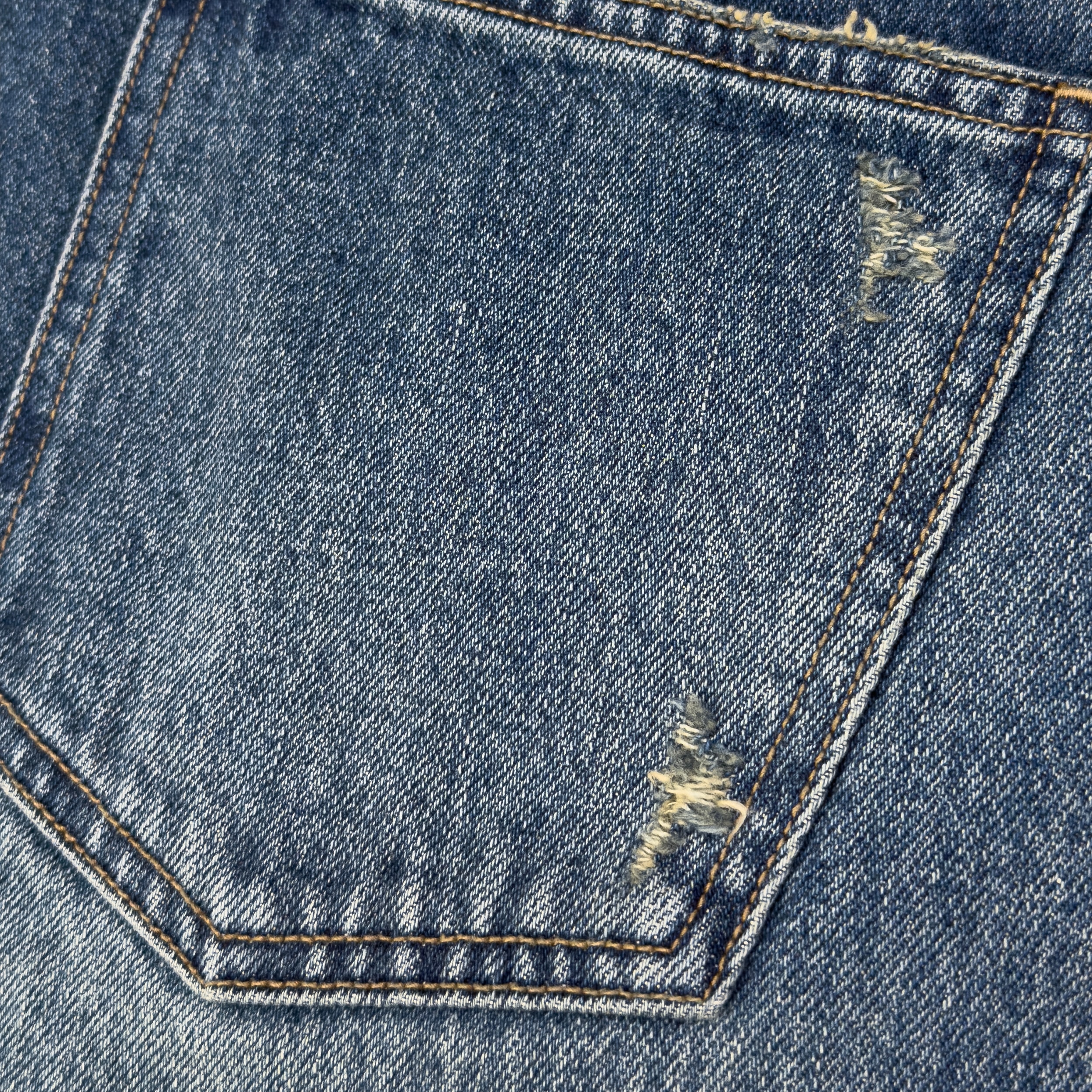 Authentic VTG denim pants (indigo blue)