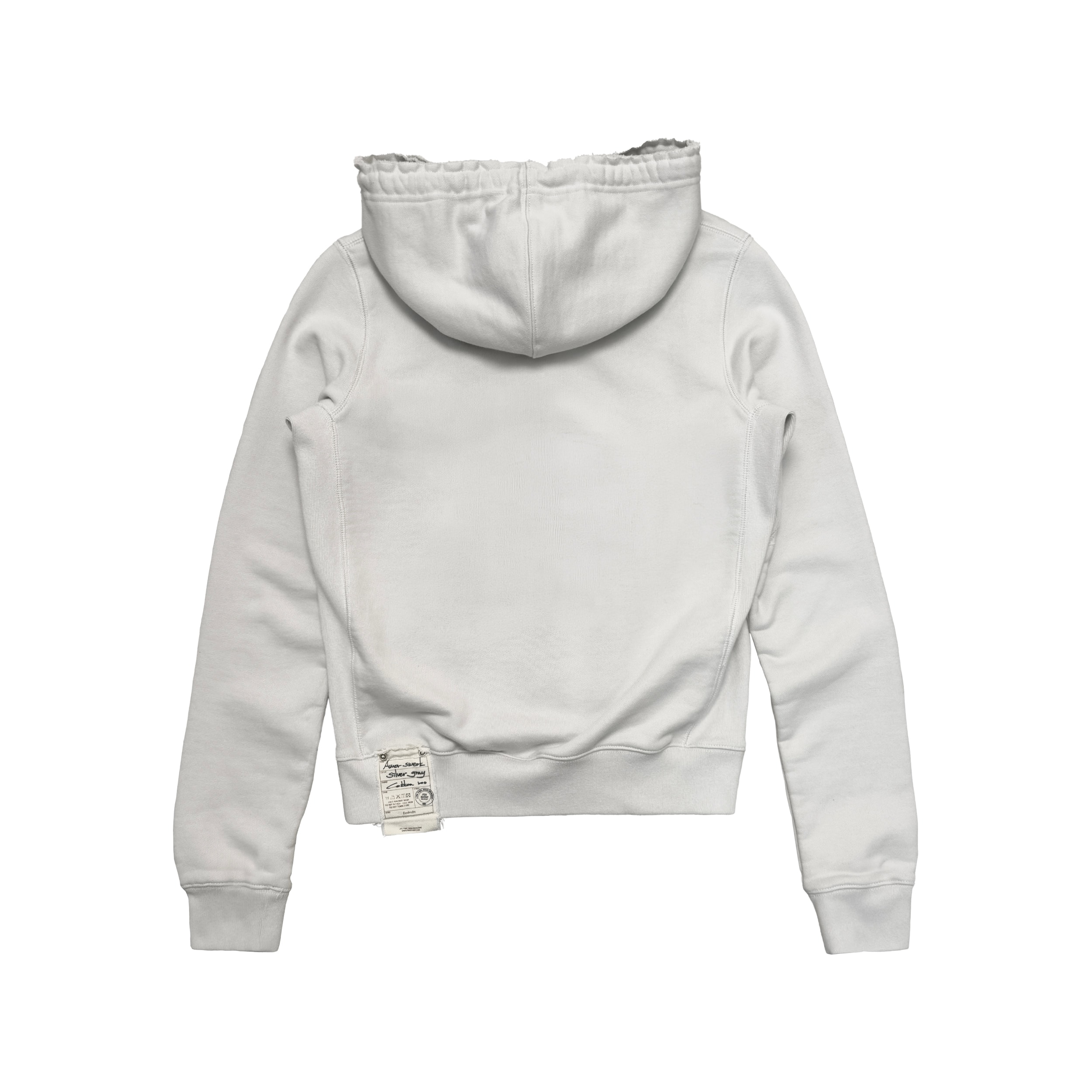 Amor zip-up hoodie (silver gray)