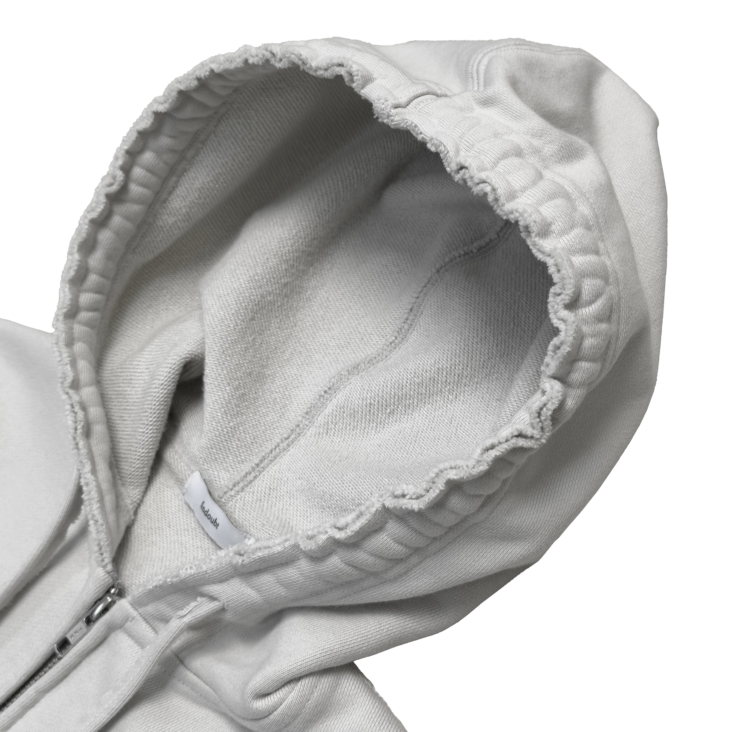 Amor zip-up hoodie (silver gray)