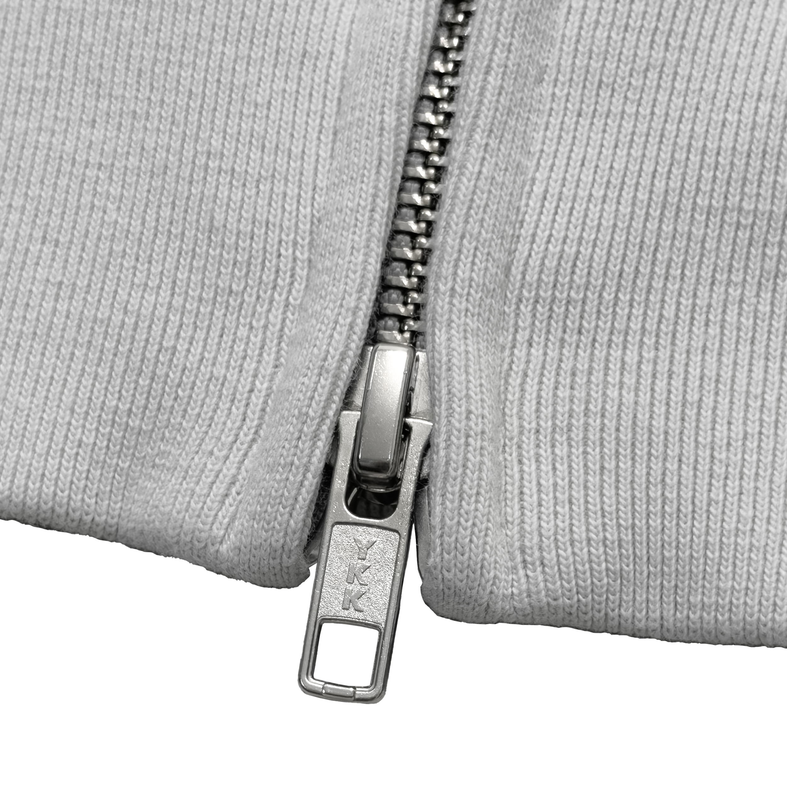 Amor zip-up hoodie (silver gray)