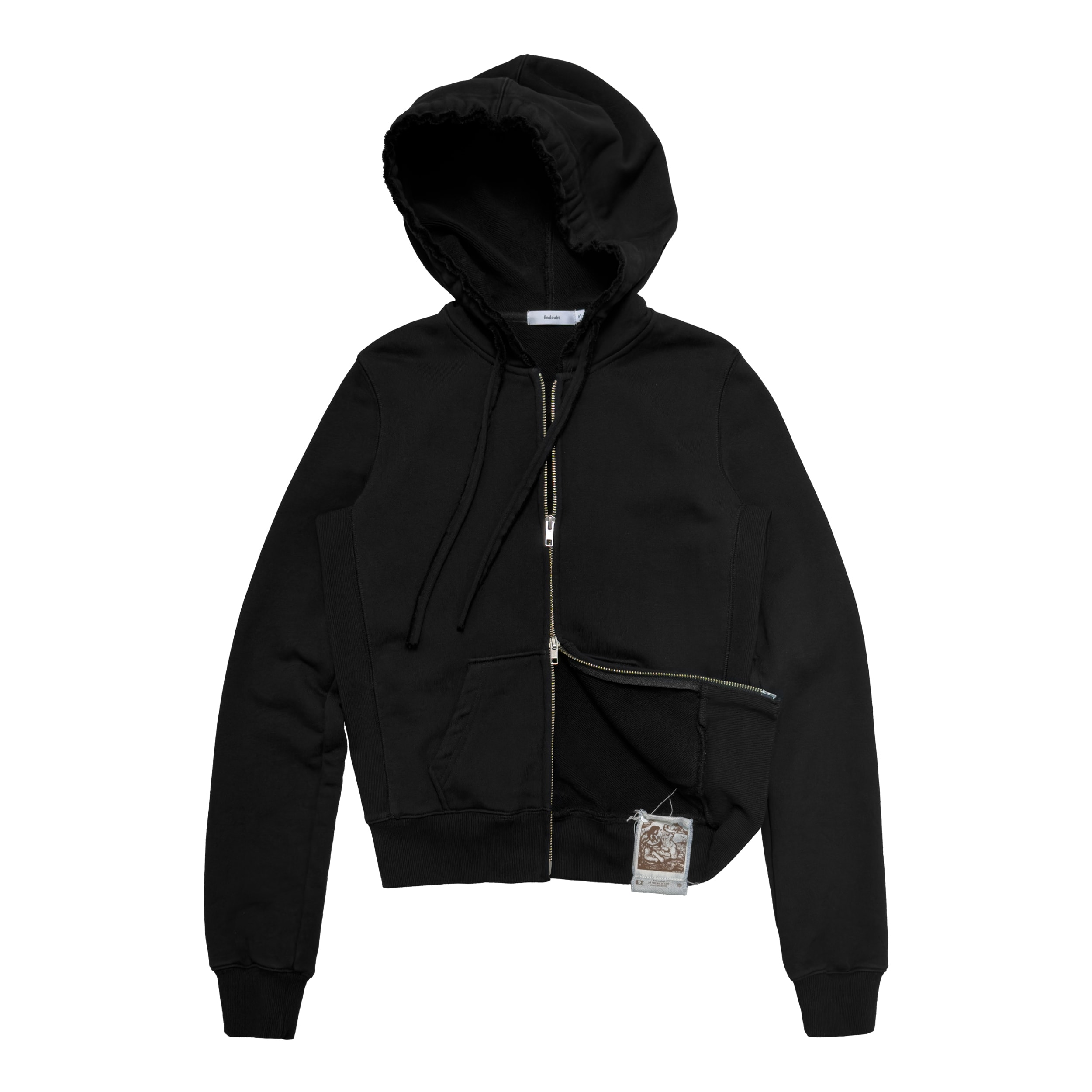 Amor zip-up hoodie (black)