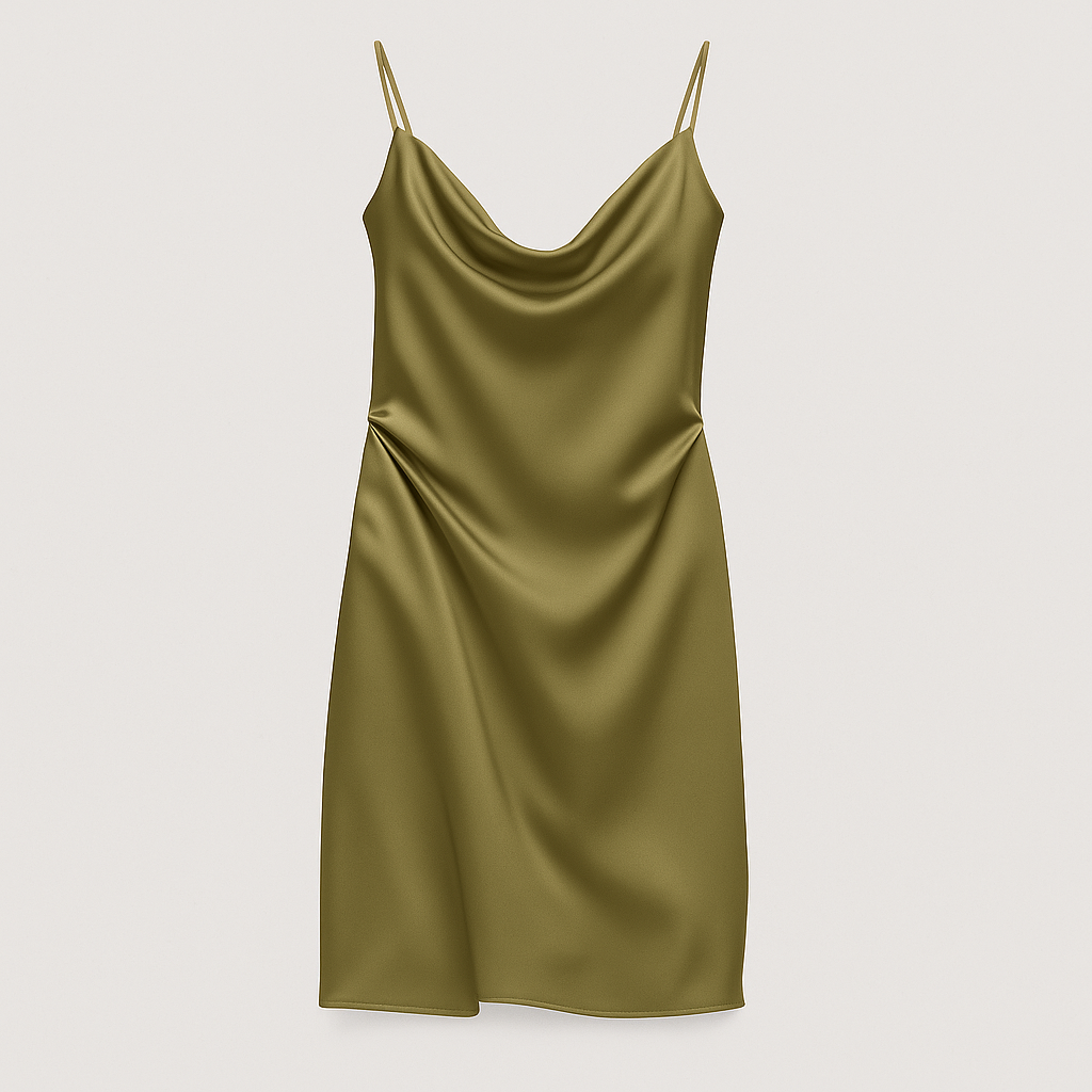 Khaki Slip Dress