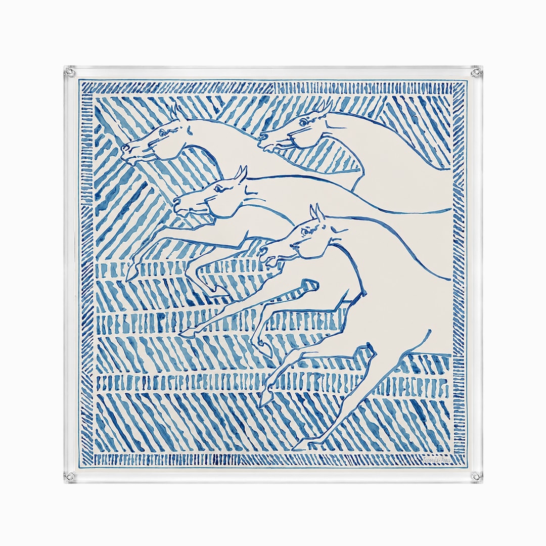 SCARF FRAME | Au Triple Galop 더블 페이스 (아크릴 액자 | 90cm)