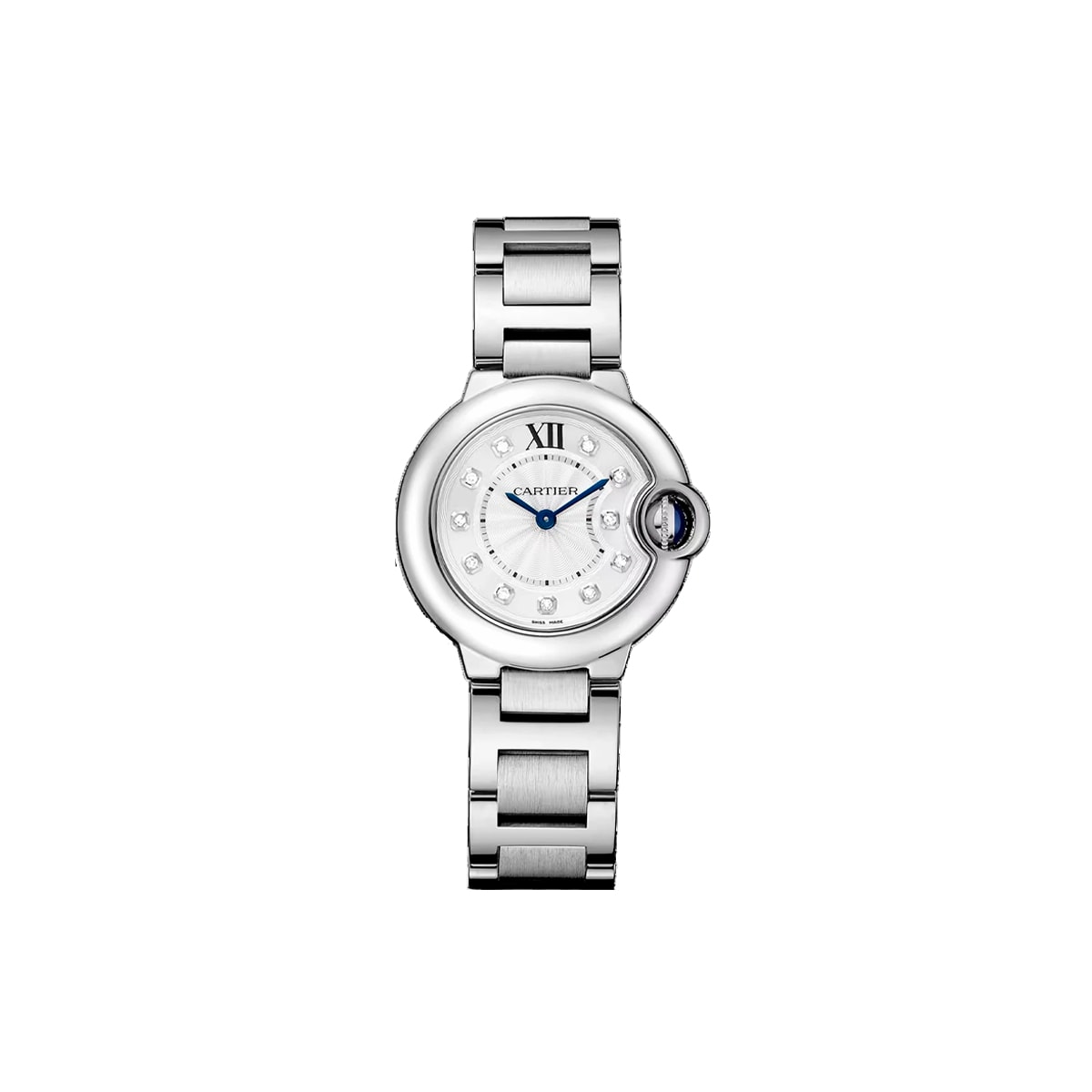Cartier Ballon Bleu 발롱블루 (28mm | 스틸 | 11 다이아 인덱스)