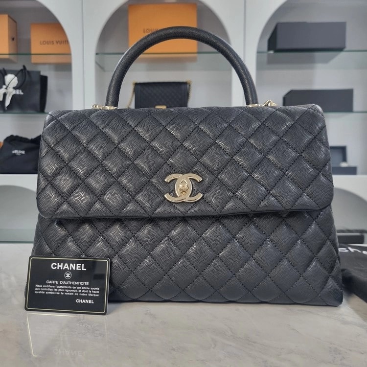 샤넬 | Coco Handle Flap Bag Large