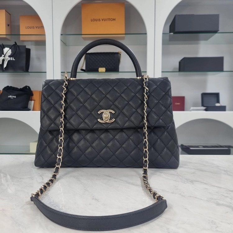 샤넬 | Coco Handle Flap Bag Large