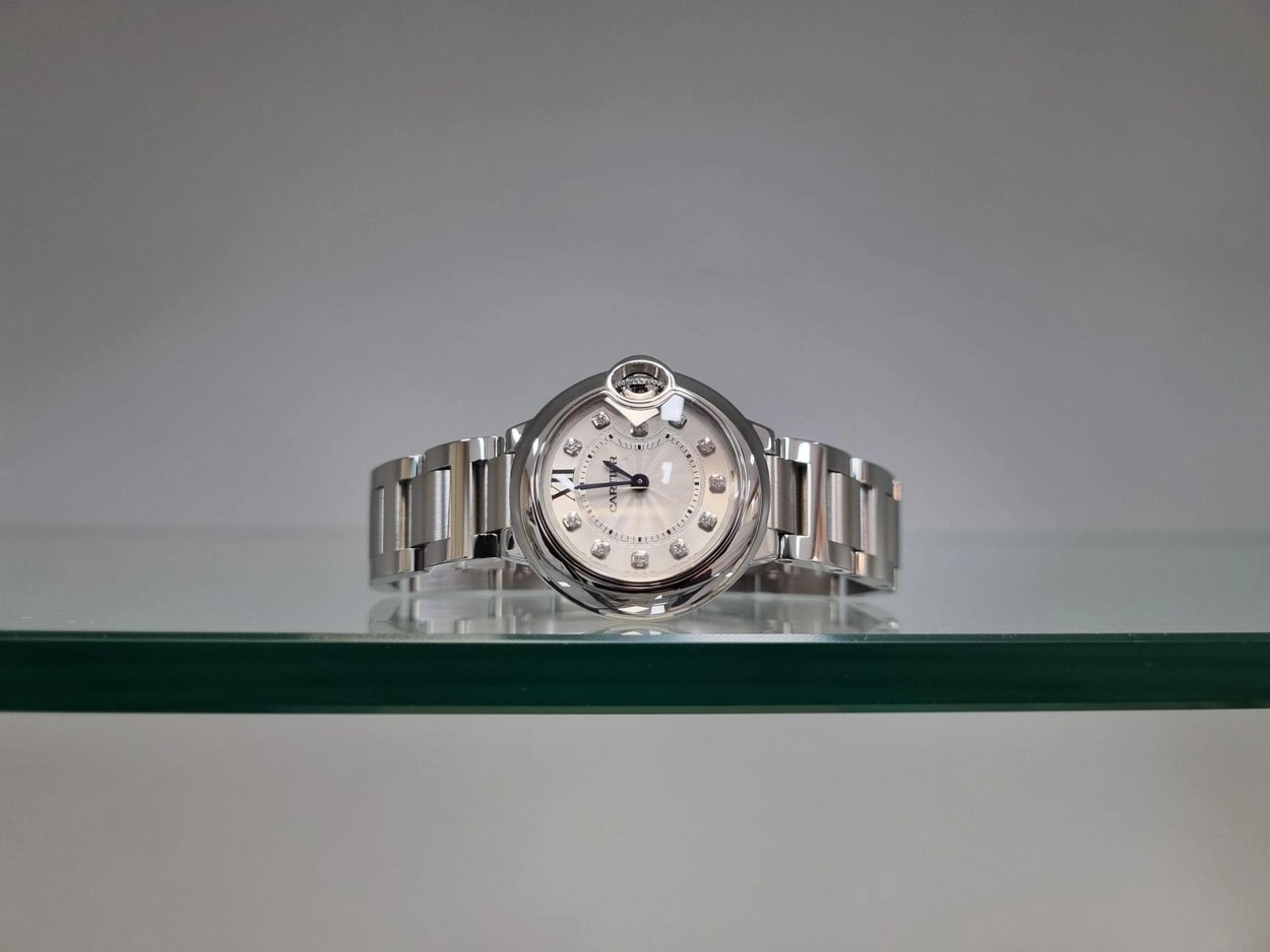 Cartier Ballon Bleu 발롱블루 (28mm | 스틸 | 11 다이아 인덱스)