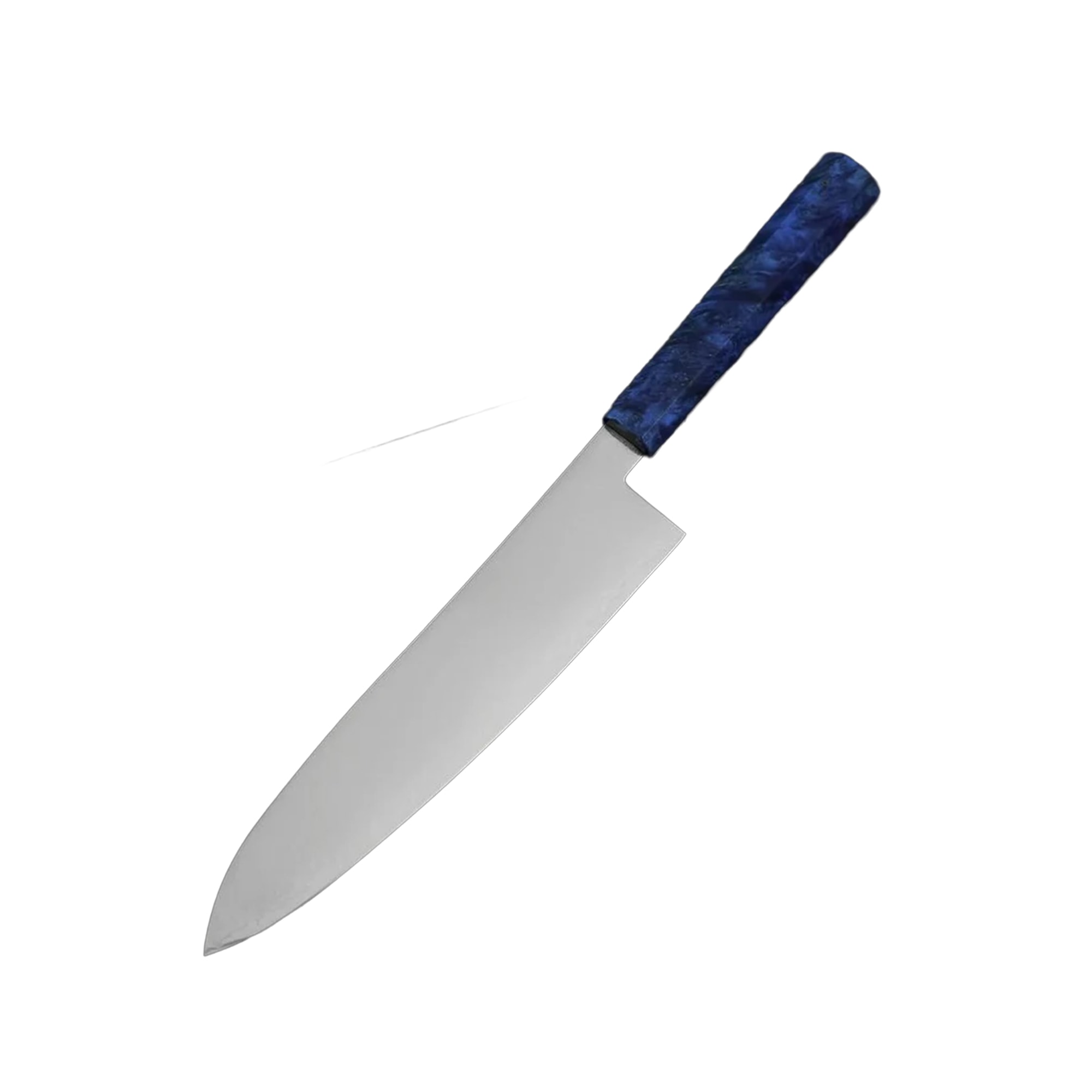 MUSASHI JAPAN | Gyuto VG-10 Damascus Blue Birch Handle 210mm (8.3”)