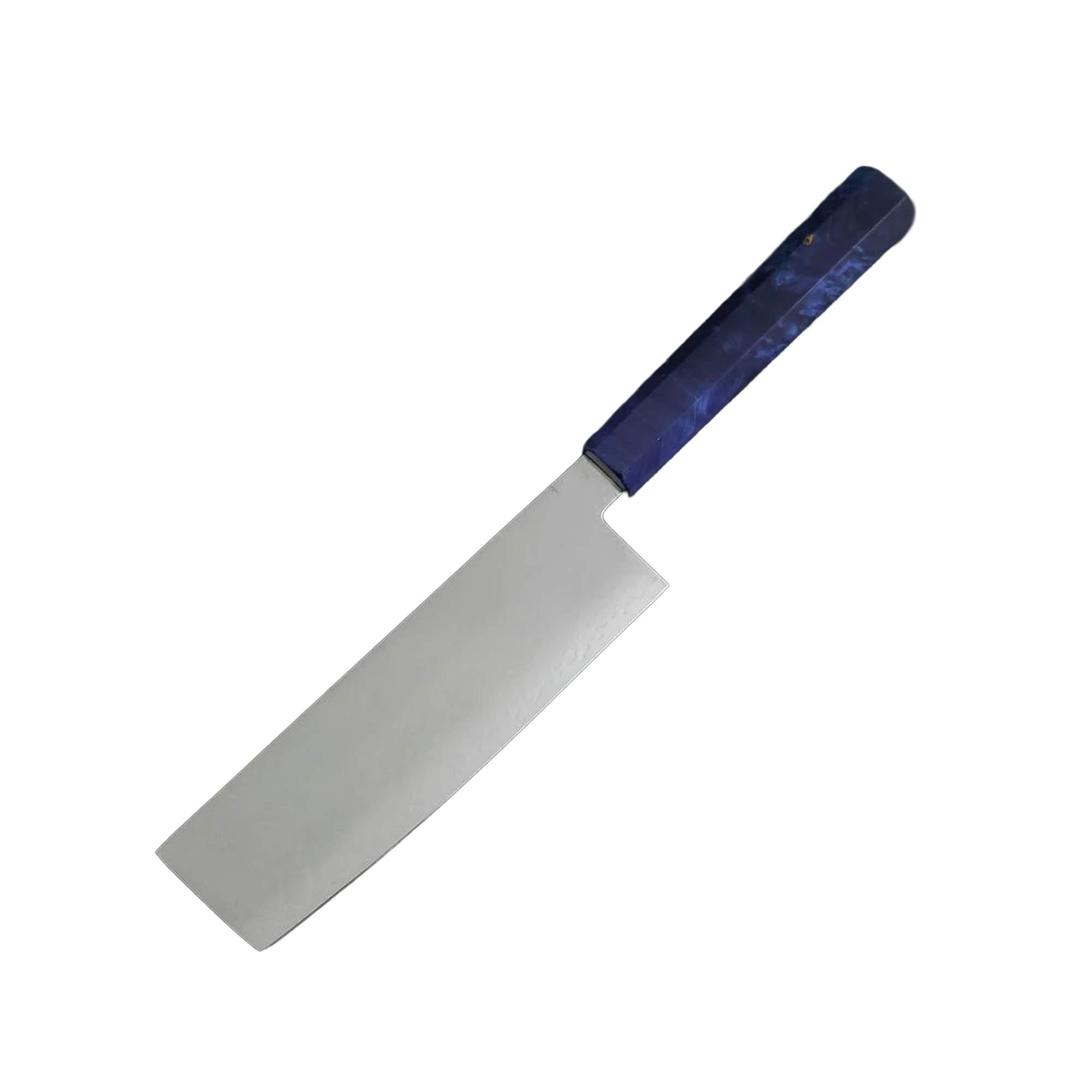 MUSASHI JAPAN | Nakiri VG-10 Damascus Blue Birch Handle 170mm (6.7”)