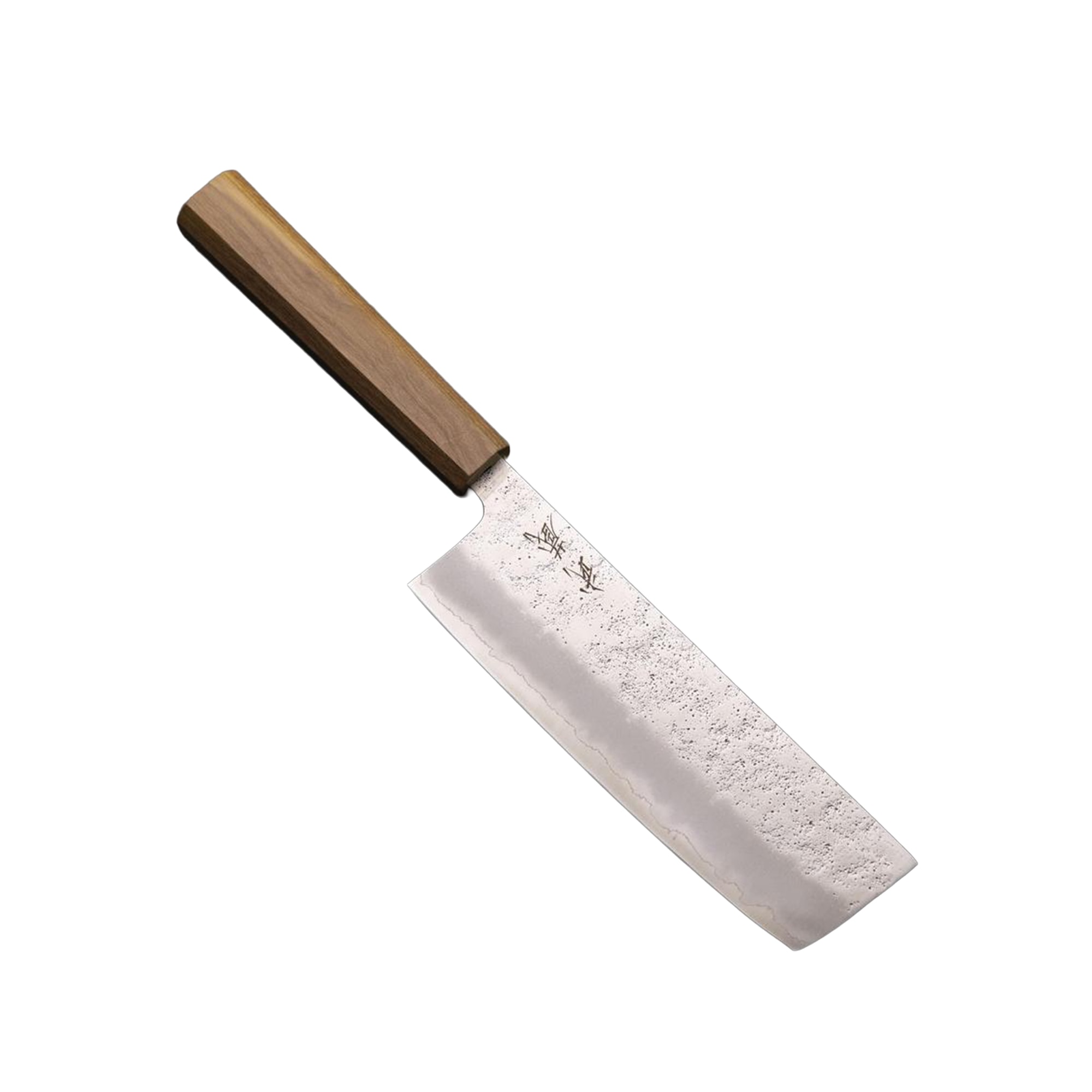 MUSASHI JAPAN | Nakiri Silver Steel #3 Nashiji Olive Handle 165mm (6.5”)