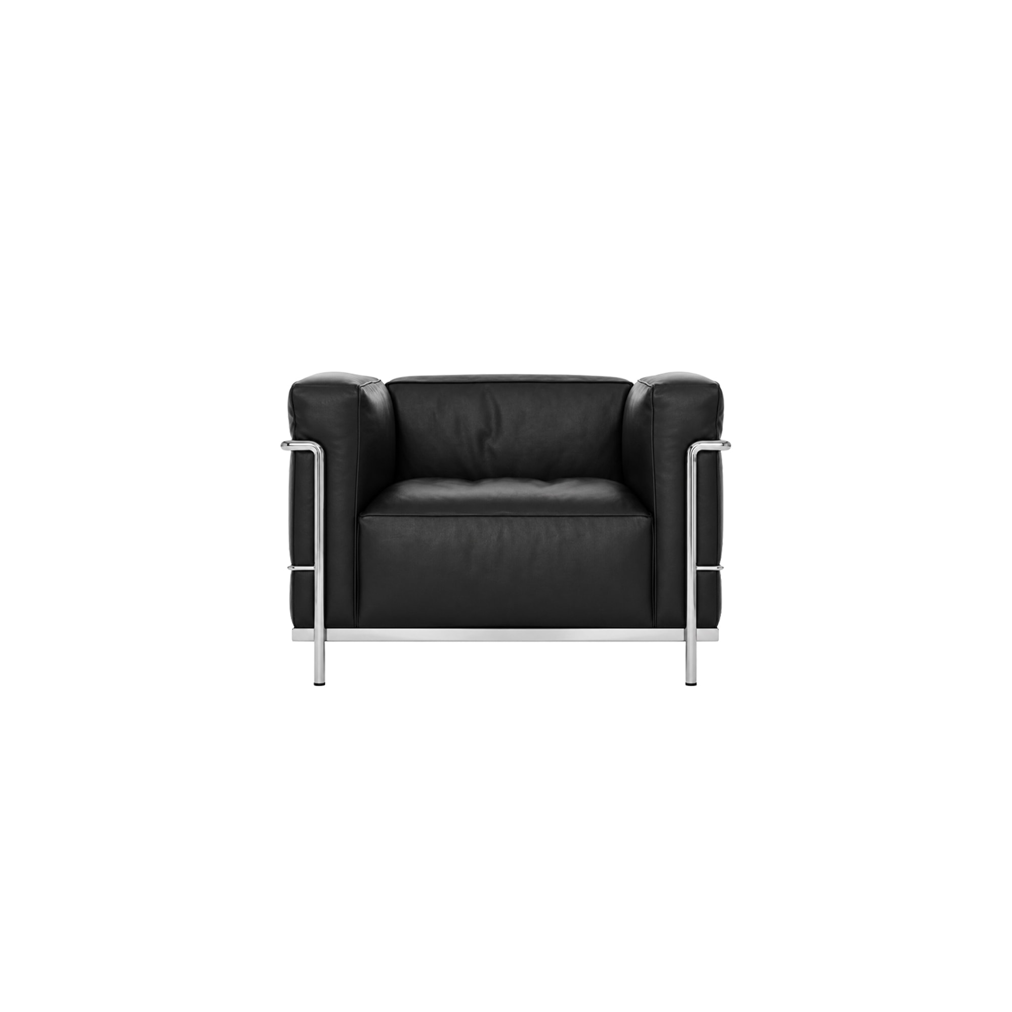 Cassina | LC3 레더 암체어 (구스다운 | 크롬 | LCX GRAFITE)