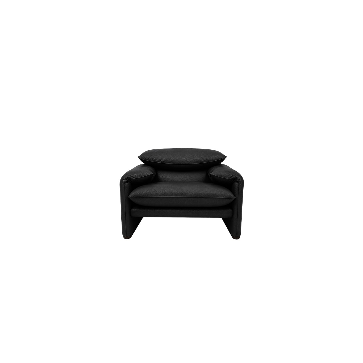 Cassina | Maralunga 40 Maxi Armchair (블랙 마감 | Pelle Extra : NERO/Pelle Scozia : AMBRA/CORRIDA)