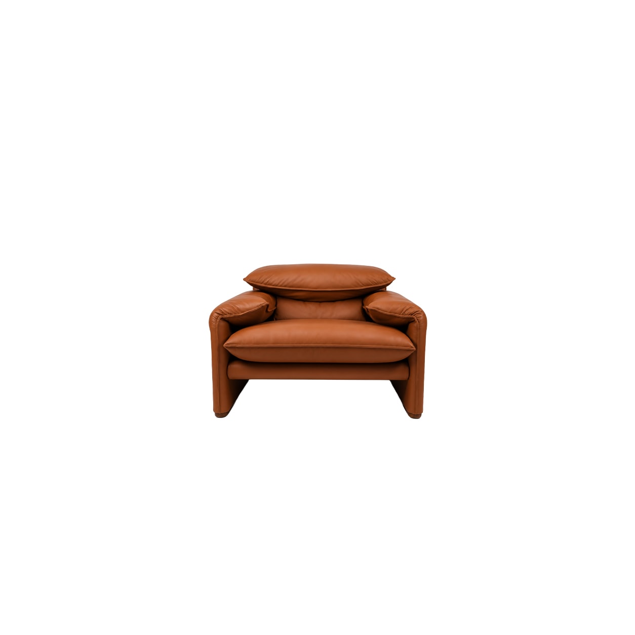 Cassina | Maralunga 40 Maxi Armchair (블랙 마감 | Pelle Extra : NERO/Pelle Scozia : AMBRA/CORRIDA)