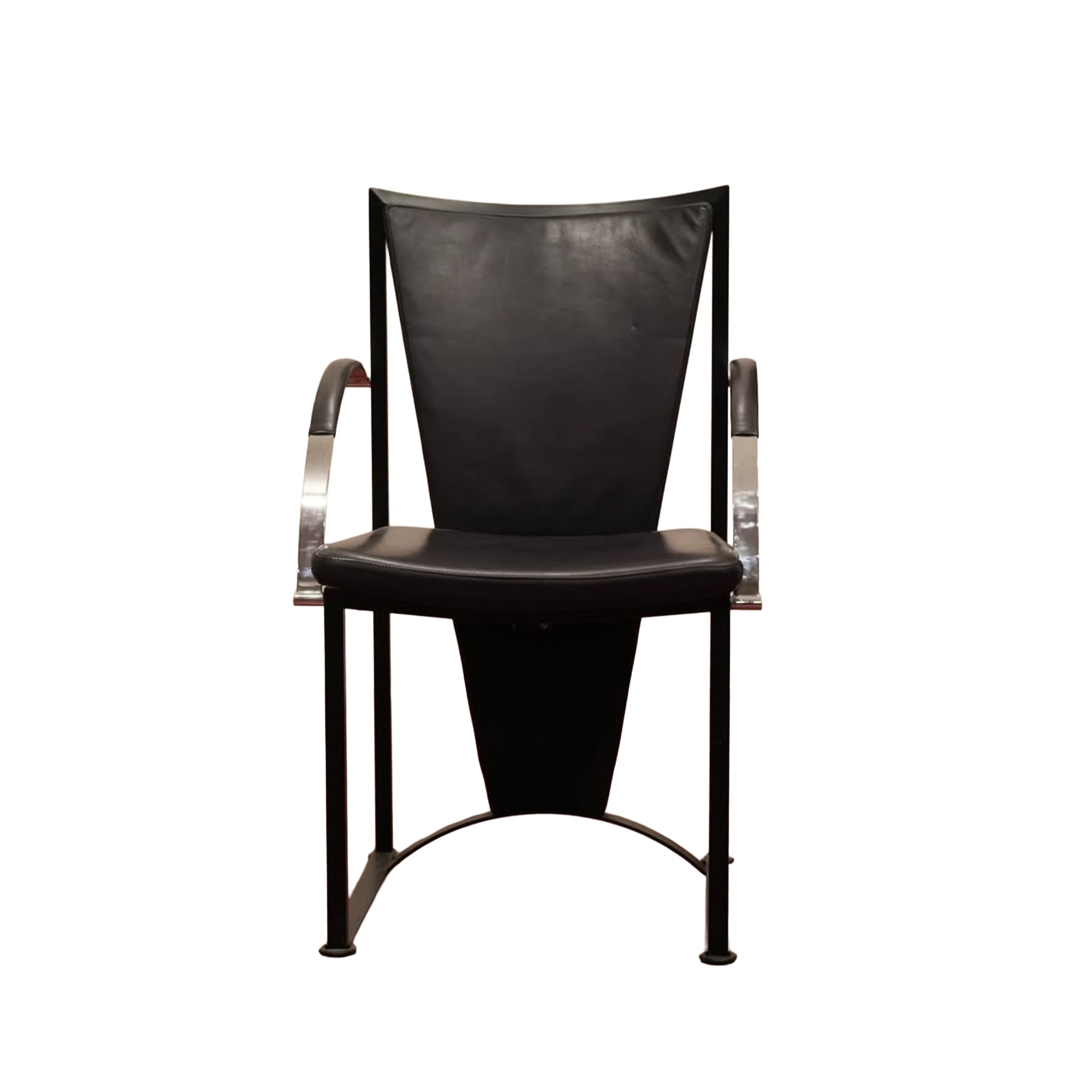 Ronald Schmitt | Brass & Leather Dining Chair