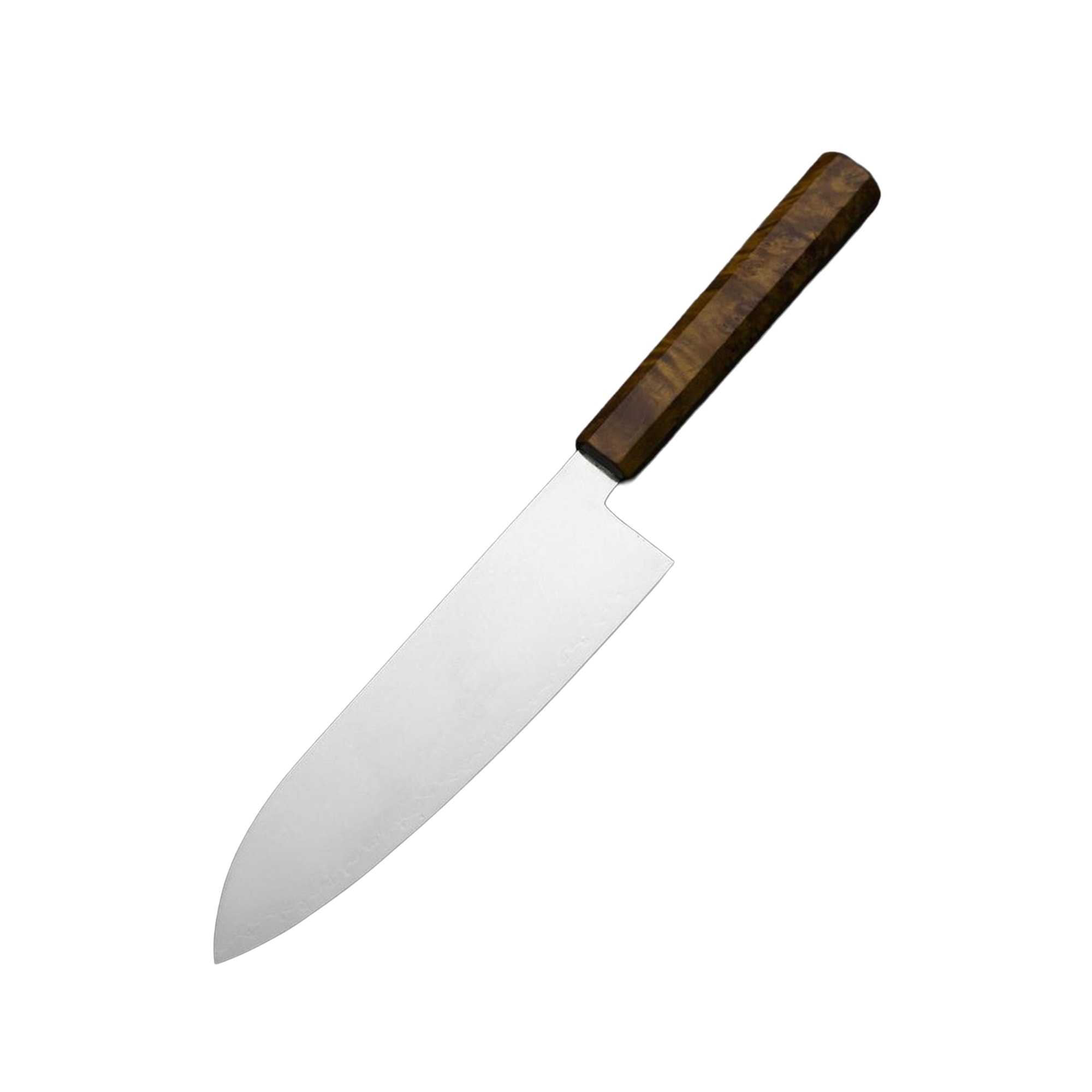 MUSASHI JAPAN | Santoku VG-10 Damascus Yellow-Brown Birch Handle 180mm (7”)
