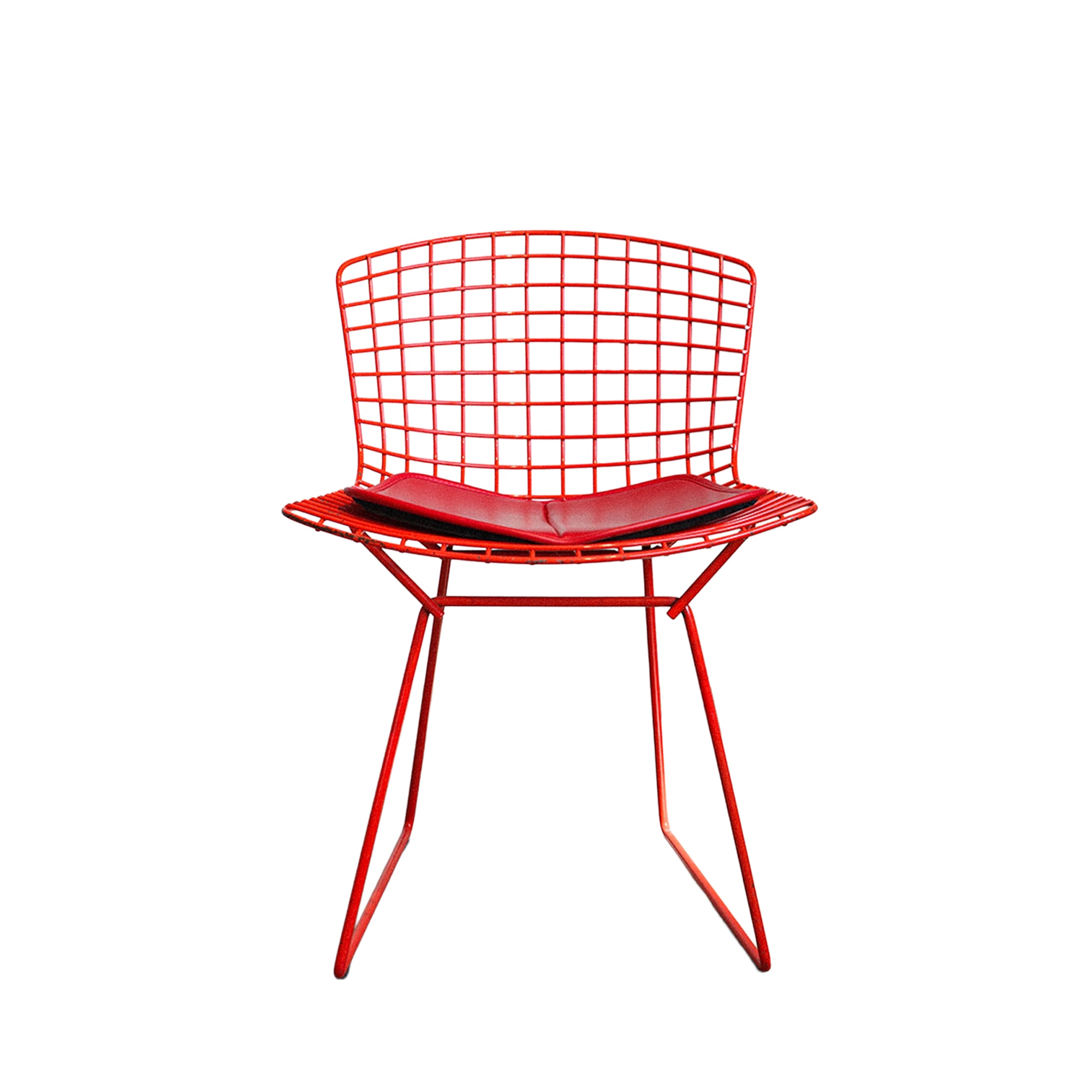 Knoll | Side Chair with Cushion (Red)