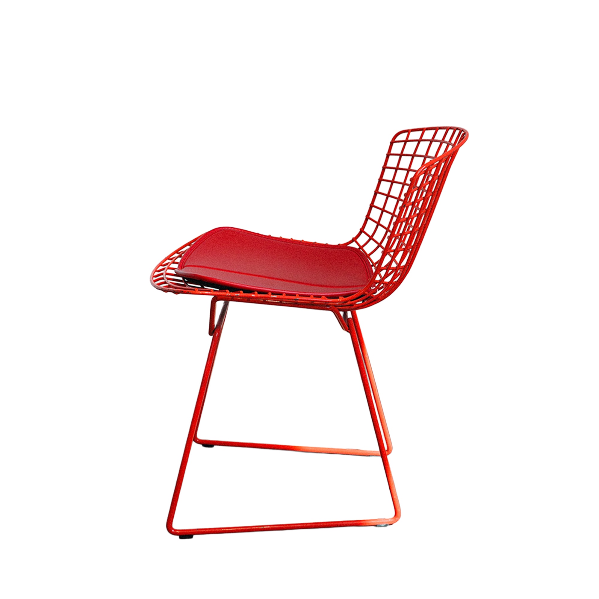 Knoll | Side Chair with Cushion (Red)