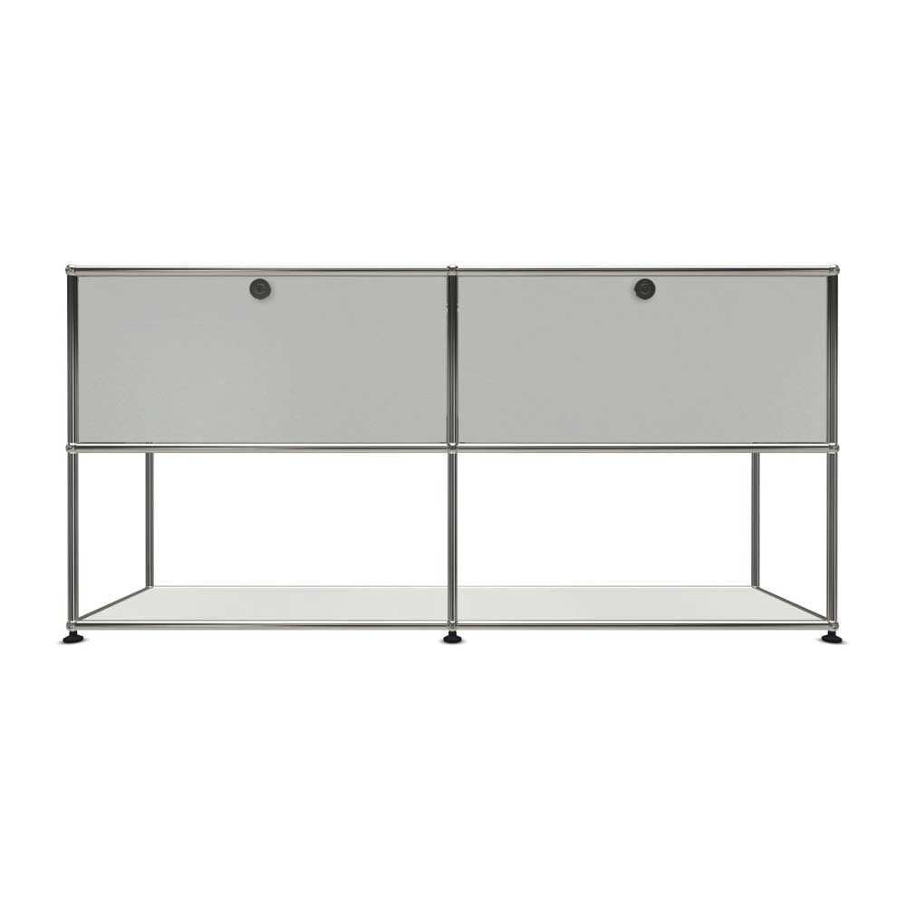 USM Haller | 2x2 Module Highboard (1 Open Shelf)